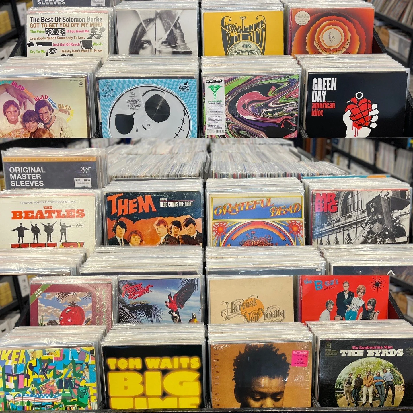 Another great array of used new arrivals hitting the bins for Saturday!  Solomon Burke, Lady Gaga, Claypool-Lennon Delirium, Stevie Wonder, Glad (Psych/Sunshine Pop), Nightmare Before Christmas Picture Disc, Jazz Dispensary (Purple Funk II), Green Da