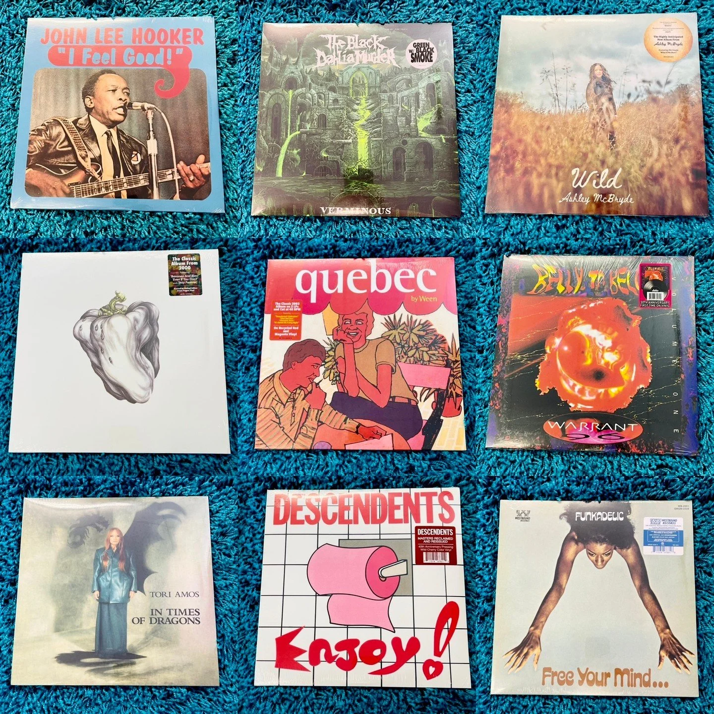 More new arrivals out tomorrow Friday 5/1!  Post 2 of 2!  Please message us or comment below if you would like us to save of these for you!
John Lee Hooker - I Feel Good
The Black Dahlia Murder - Verminous (Green W/Black Smoke Vinyl)
Ashley McBryde -