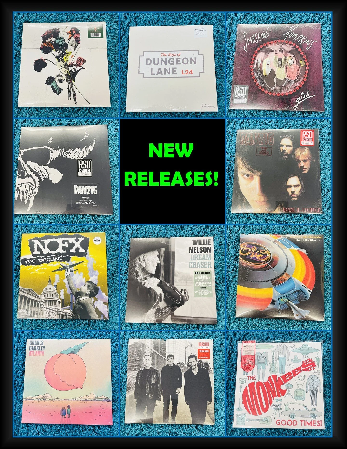 New Releases out tomorrow (Friday 5/29)  Shinedown - Eight (Evergreen Vinyl), Paul McCartney - Boys Of Dungeon Lane (Pink Vinyl), Smashing Pumpkins - Gish (Splatter Vinyl), Danzig - Danzig (White Vinyl), Danzig - Danzig II (Red Vinyl), Nofx - The Dec
