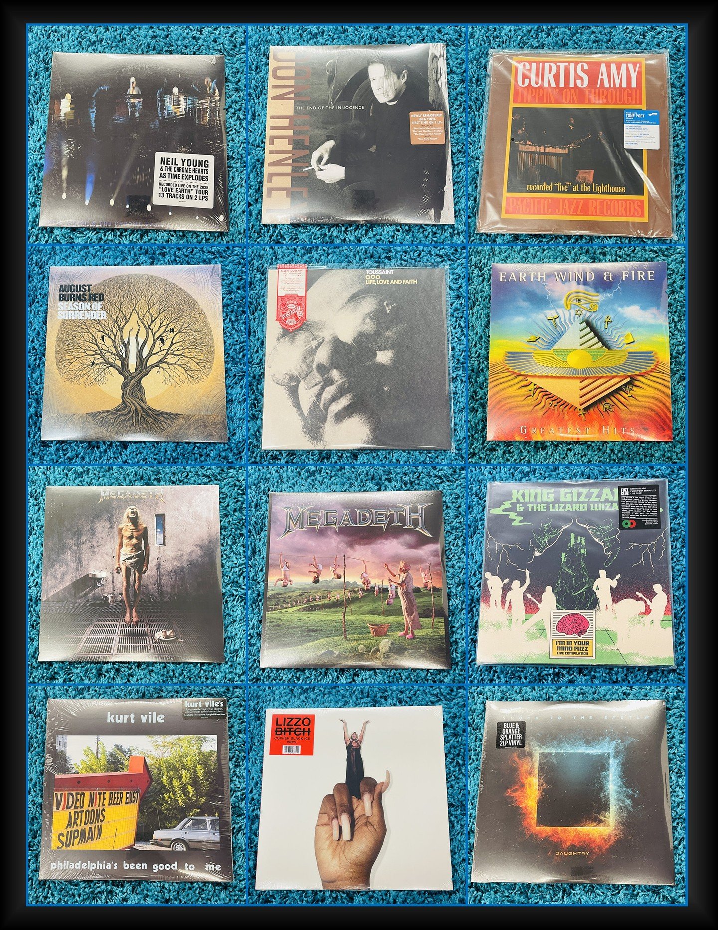 More New Releases Out Tomorrow (Friday 6/5!) Post 2 of 2!  Let us know if we can set any of these back for you!
Neil Young &amp; Chrome Hearts - As Time Explodes (2LP)
Don Henley - End Of The Innocence (180Gram 2LP Remastered)
Curtis Amy - Tippin On 