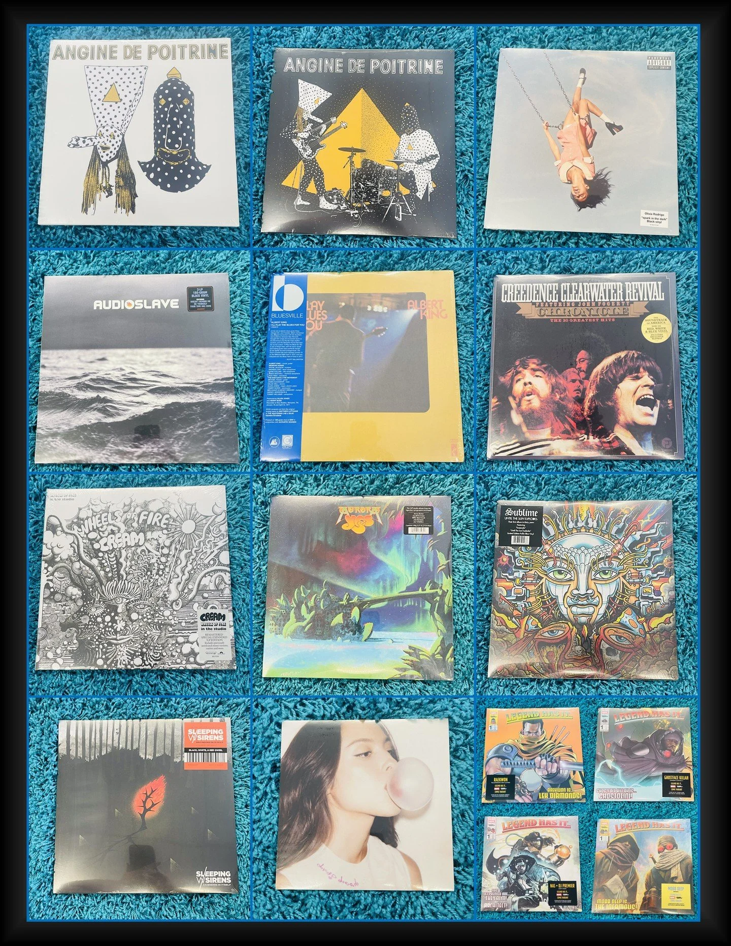 There are some highly anticipated new releases coming out tomorrow.  Quantities are limited.  We are happy to do holds on new releases! 
Angine De Poitrine (Vol 1 and Vol 2)
Olivia Rodrigo - You Seem Pretty Sad For A Girl So In Love
Audioslave - Self