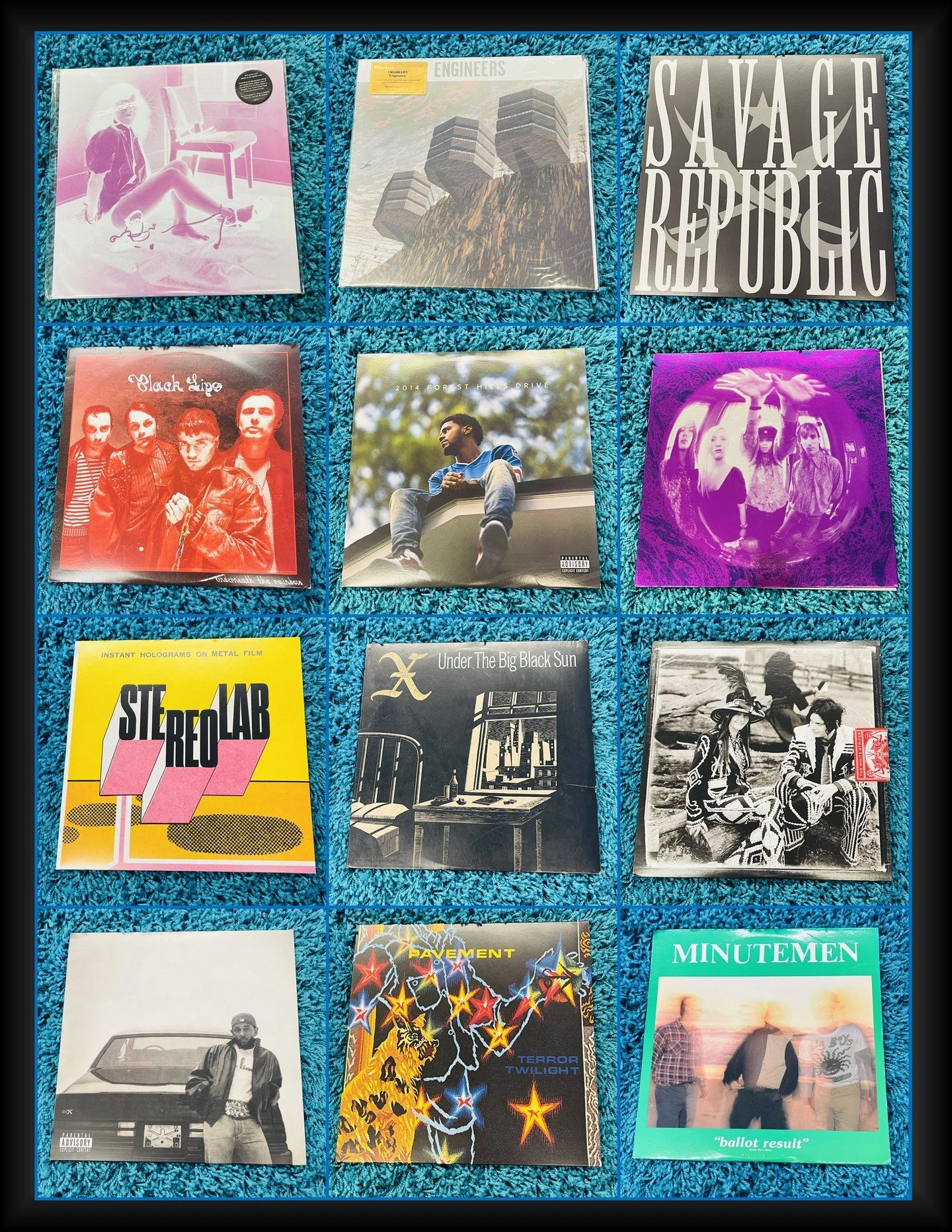 Lots of great used new arrivals hitting the bins today!  Most are in like new condition!  Debris, Engineers, Savage Republic, Black Lips, J Cole, Smashing Pumpkins, Stereolab, X, White Stripes, Kendrick Lamar, Pavement, Minutemen and more!  Open toda
