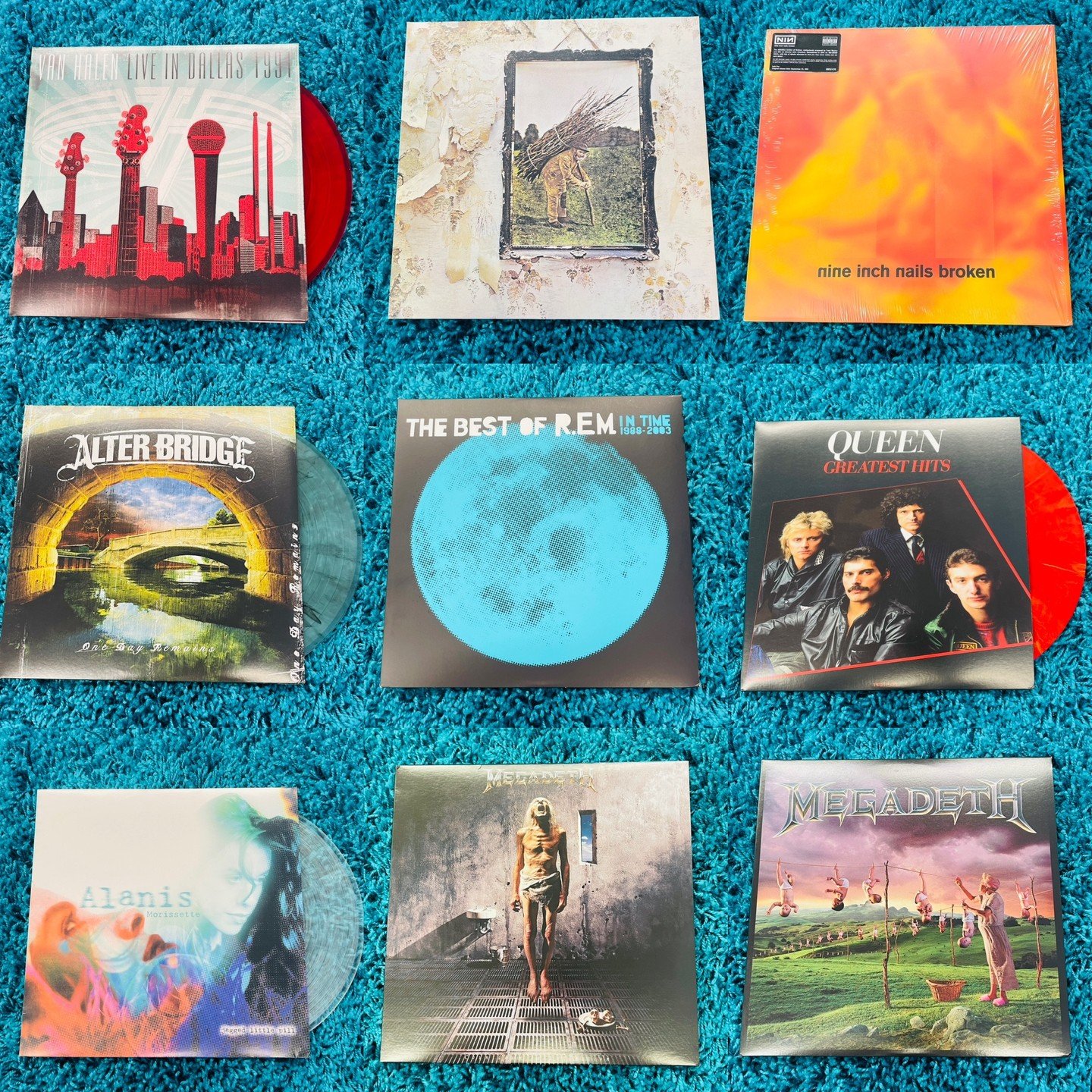 Used - New Arrivals Hitting The Bins!  All 180 Gram / Newer Pressings!  Van Halen, Led Zeppelin, Nine Inch Nails, Alter Bridge, REM, Queen, Alanis Morissette, and Megadeth!