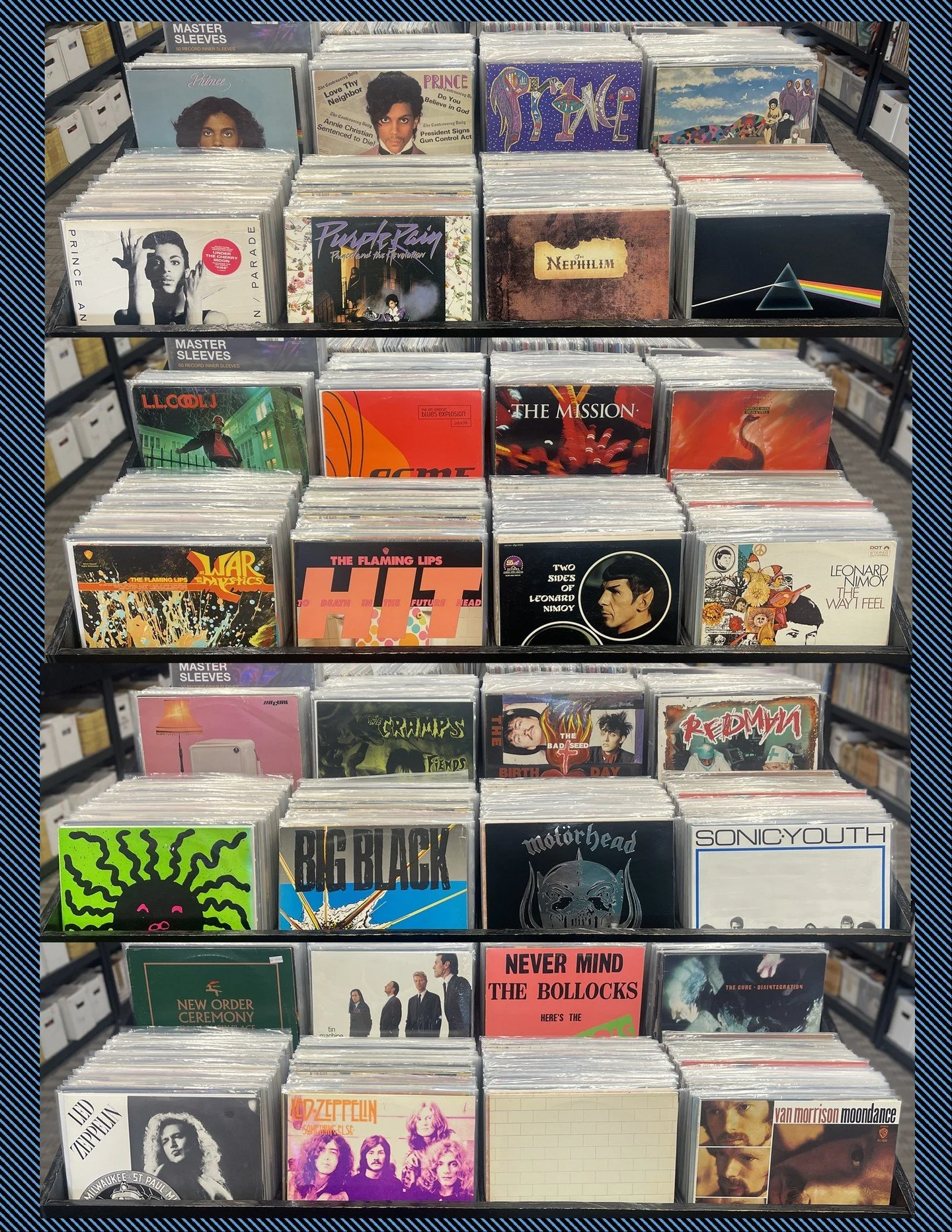 We have another preeminent batch of quality used vinyl hitting the bins for your Saturday shopping!  All these titles go out when we open at noon!  Sorry no Holds.  Lots of Prince, Fields Of The Nephlim, Pink Floyd, LL Cool J, The Jon Spencer Blues E