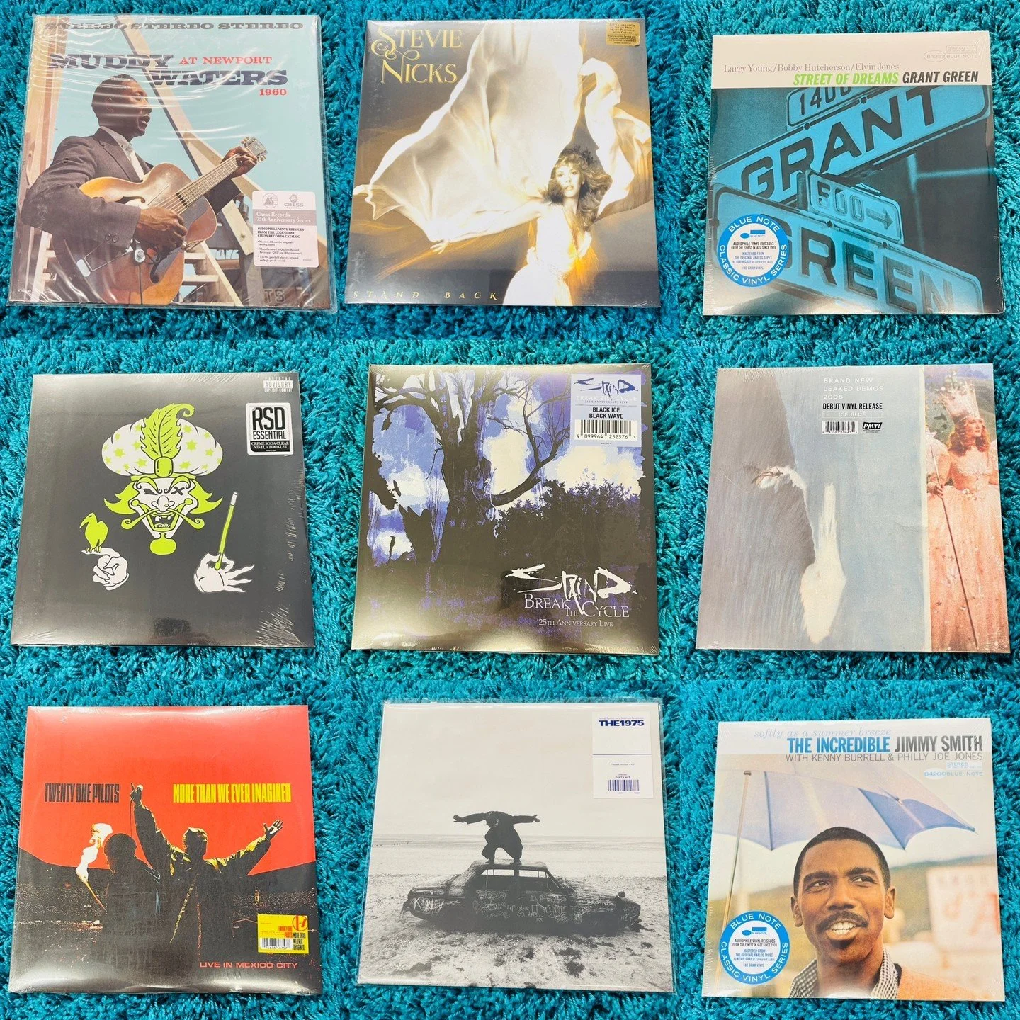 Friday New Releases (8/21) Part 2 of 2!  Muddy Waters (Chess Acoustic Sounds Series), Stevie Nicks, Grant Green (Blue Note Classic Series), Insane Clown Posse (RSD Essential), Staind ()25th  Anniversary), Brand New, Twenty One Pilots, The 1975 and Ji