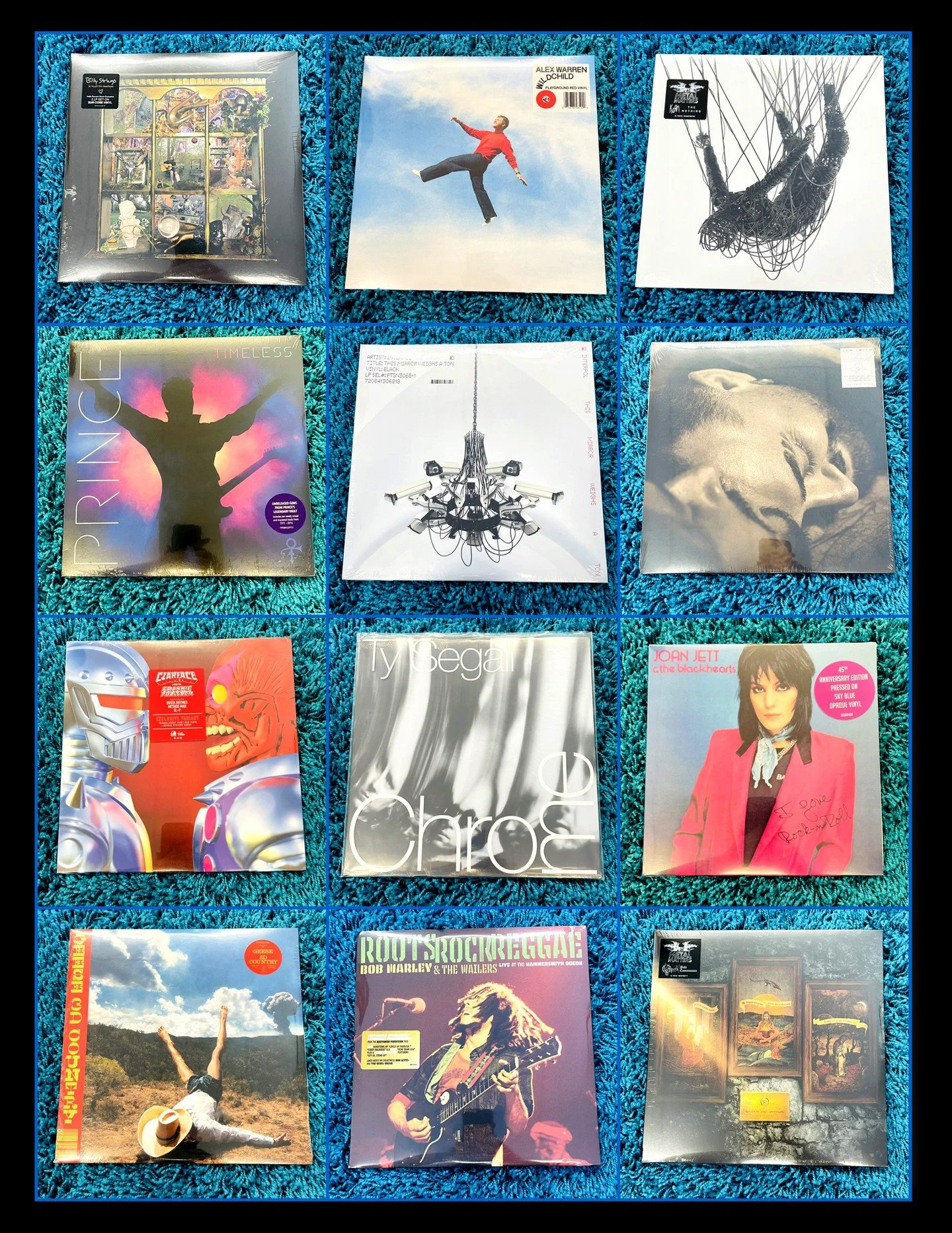 New Releases out on Vinyl Tomorrow, Friday 8/28!  Let us know any titles you'd like us to set aside for you!
Billy Strings - So Much For Goodbyes (Sun Core Color Vinyl)
Alex Warren - Wildchild (Red Vinyl)
Korn - The Nothing
Prince - Timeless
Interpol