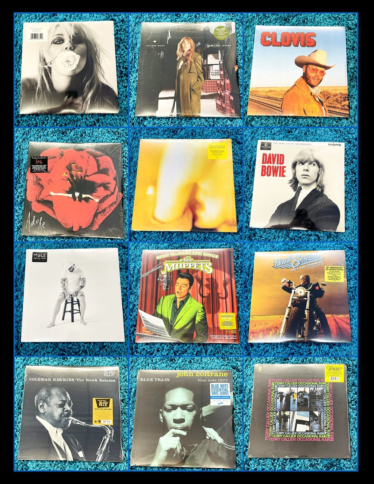 There are tons of new releases coming out tomorrow!  This is part 1 of 2!  Message us or comment for anything you'd like us to set aside for you! 
Miley Cyrus - Bass Persuades - Red Vinyl
Carly Rae Jespen - Dan And Night - 2LP Green Vinyl
Charley Cro