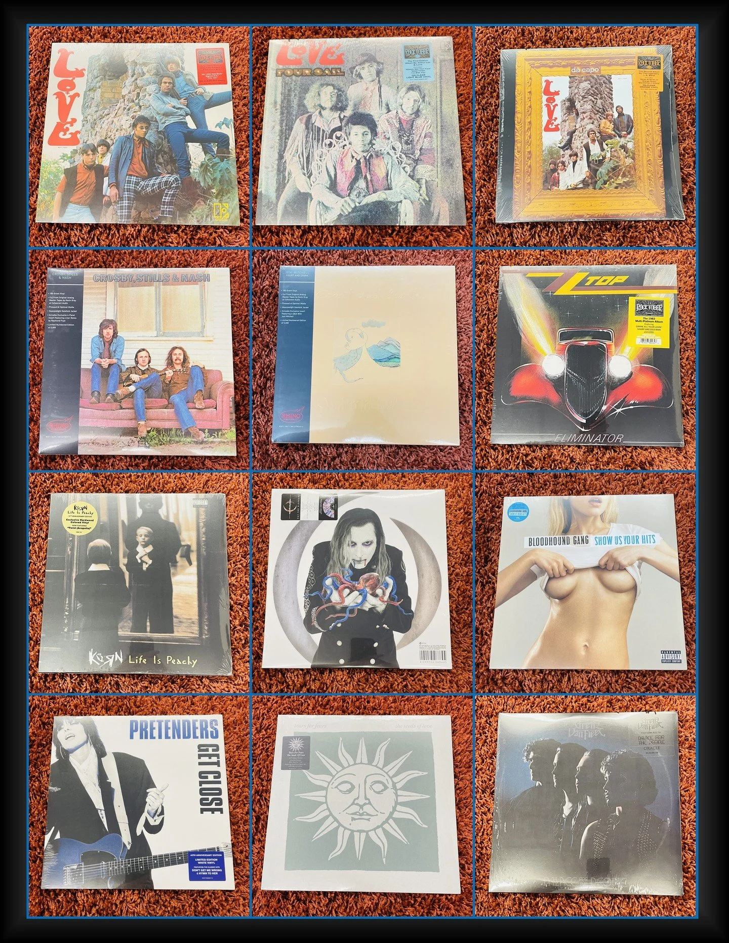 Tons of great new releases out tomorrow (Friday 10/16)! Part 1 of 2!  Message us or comment below to have us save any of these for you! 
Love -  Self Titled (Rhino Rocktober - Clear Red Vinyl)
Love - Four Sail (Rhino Rocktober - Clear Blue Vinyl)
Lov