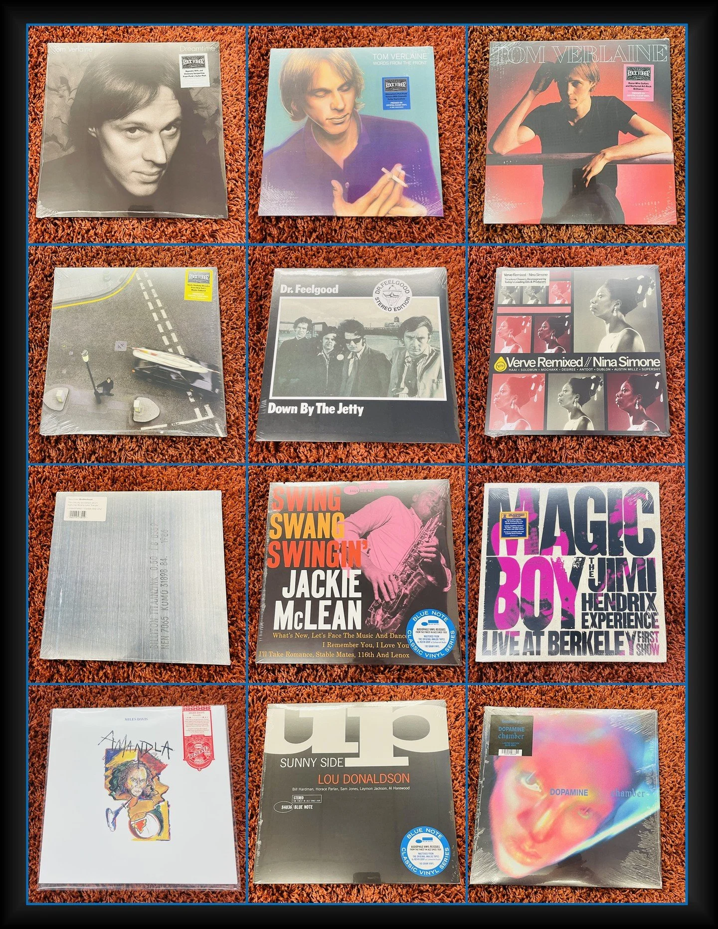 More New Releases!  Out tomorrow (Friday 10/16)  Part 2 of 2.  Comment Below Or Message Us To Hold! 
Tom Verlaine - Dreamtime (Rhino Rocktober - Clear Vinyl)
Tom Verlaine - Words From The Front (Rhino Rocktober - Clear Vinyl)
Tom Verlaine - Self Titl
