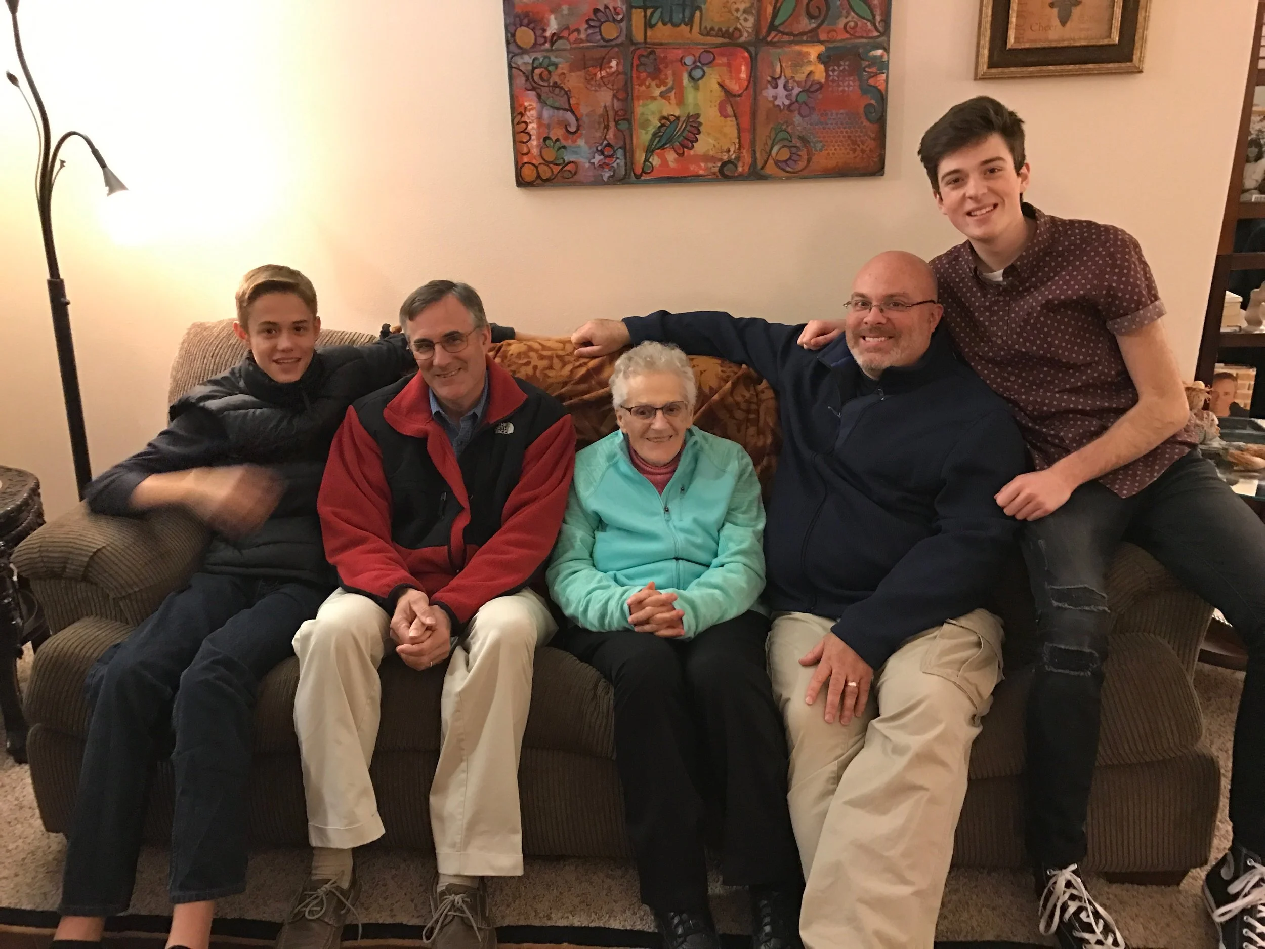 My mom, her sons and her only Nettesheim grandsons.