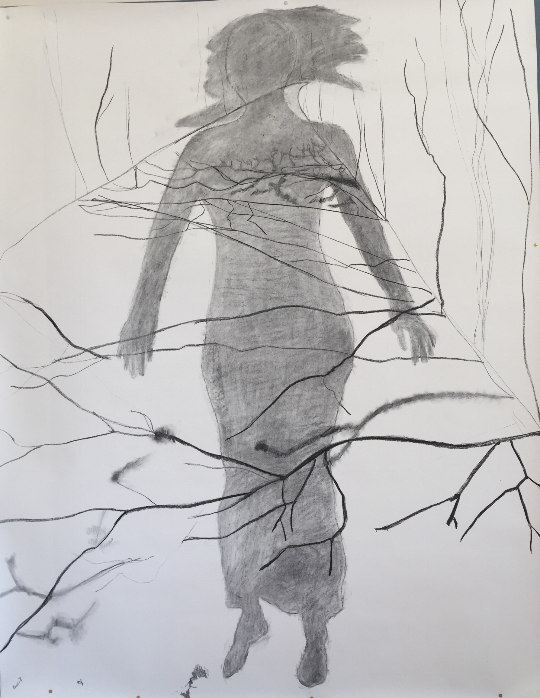 The Hollow Woman  190cm x 151cm 2017