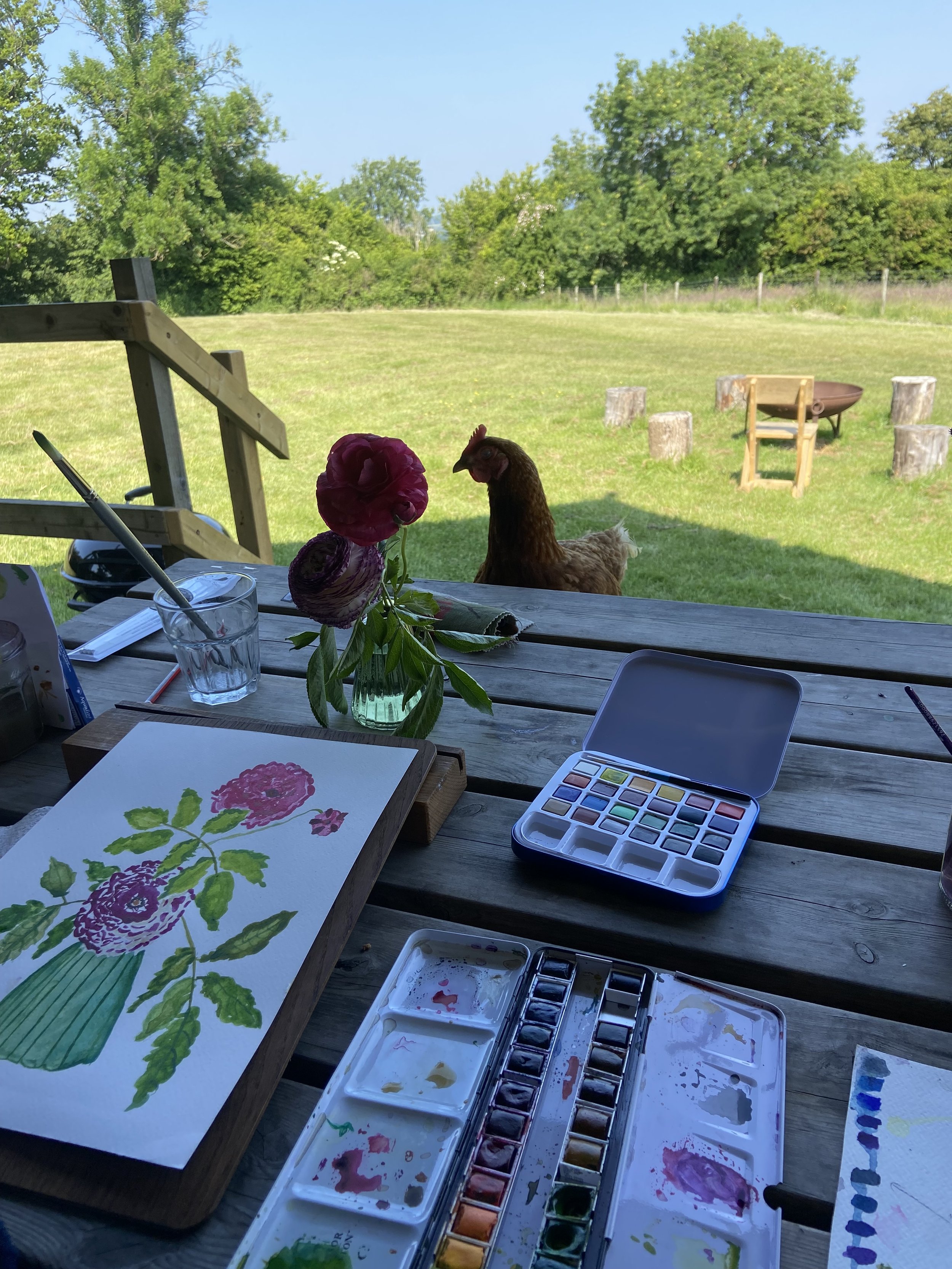 Botanical painting safari