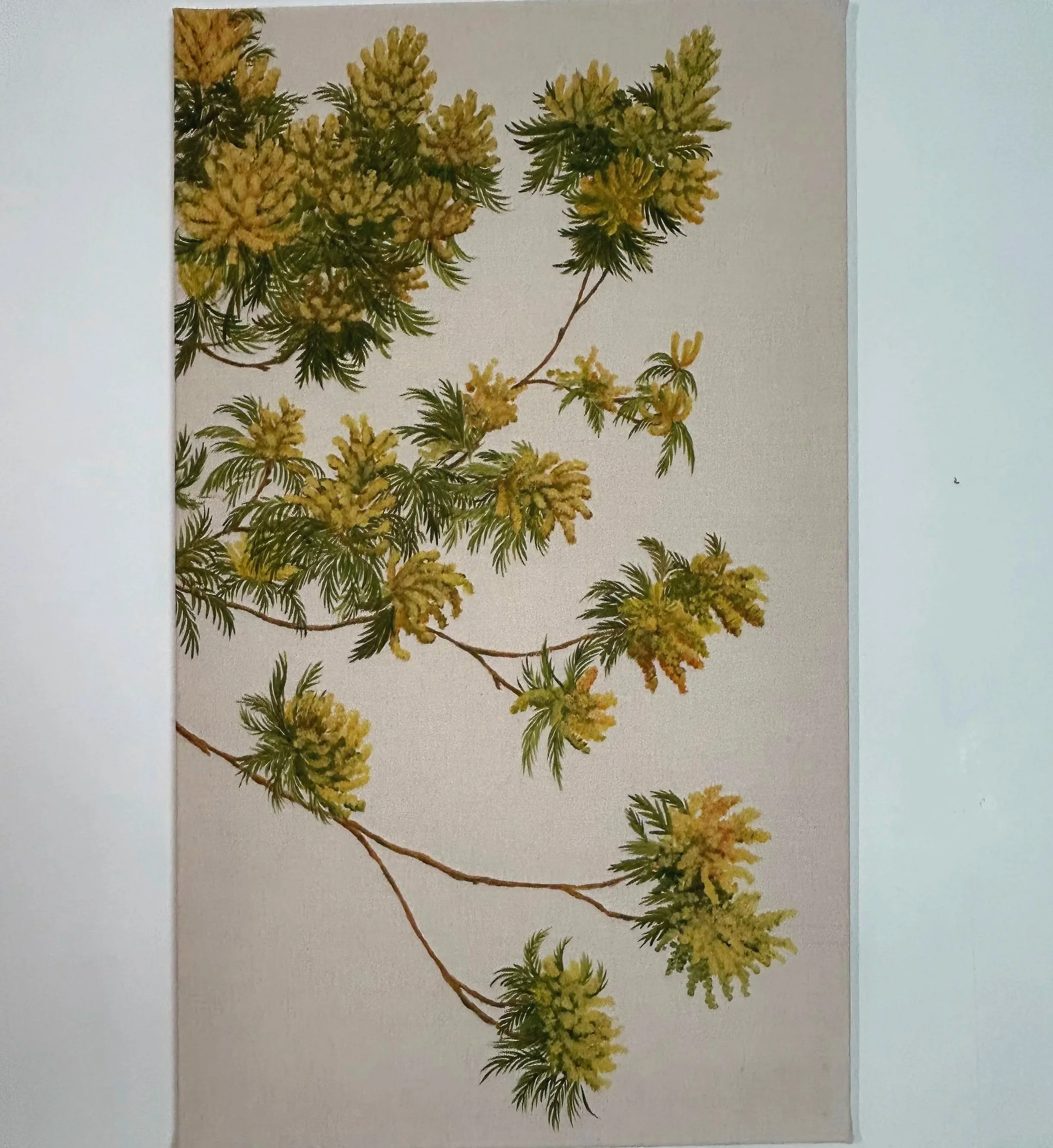 Mimosa Tree painting, for URBOND Headquarters mural, Portsmouth