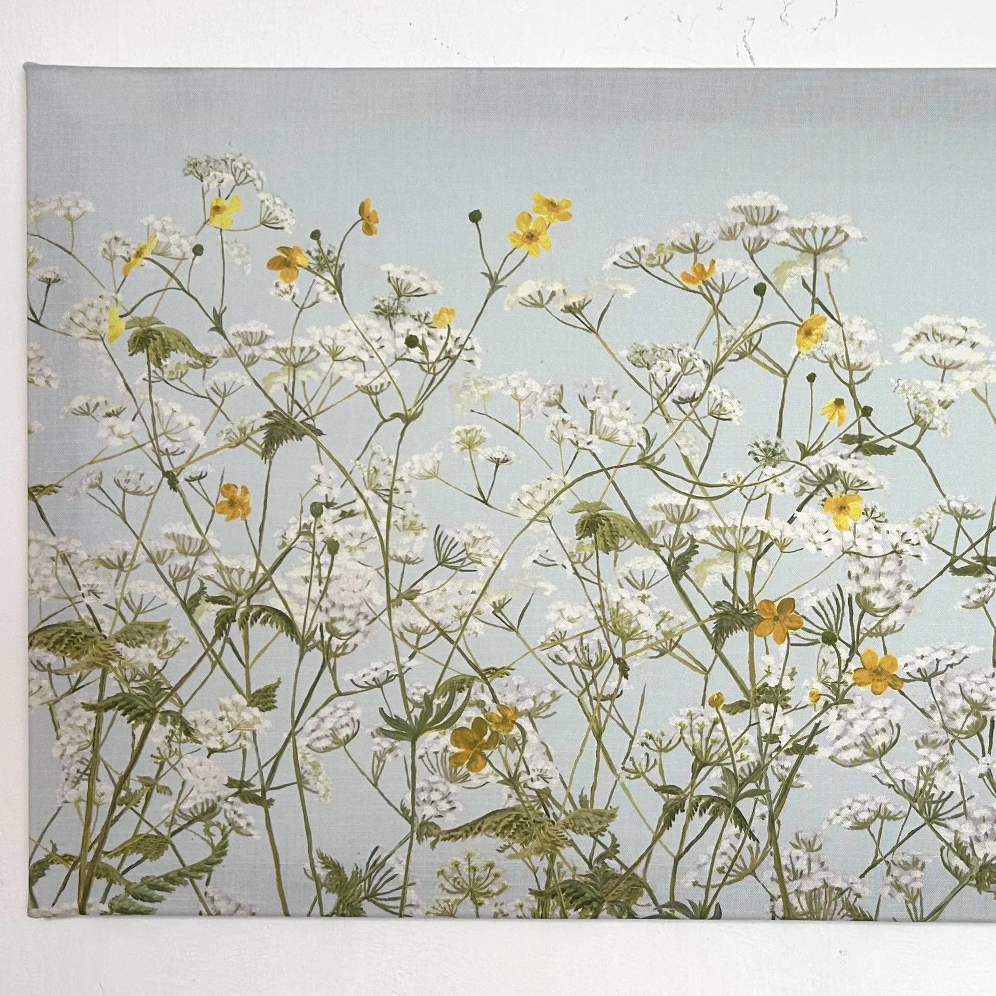 Cow Parsley botanical print on linen