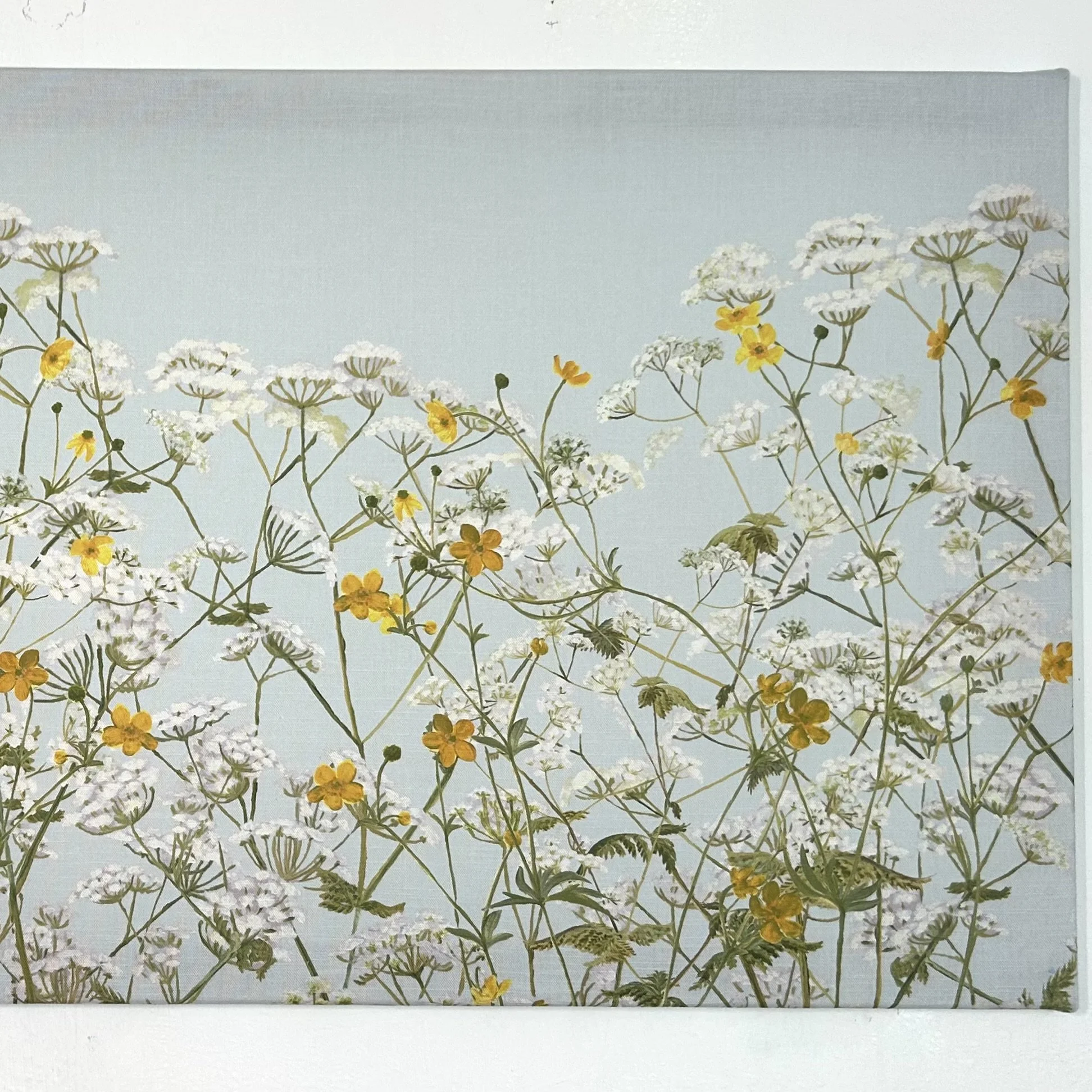 Cow Parsley print on linen