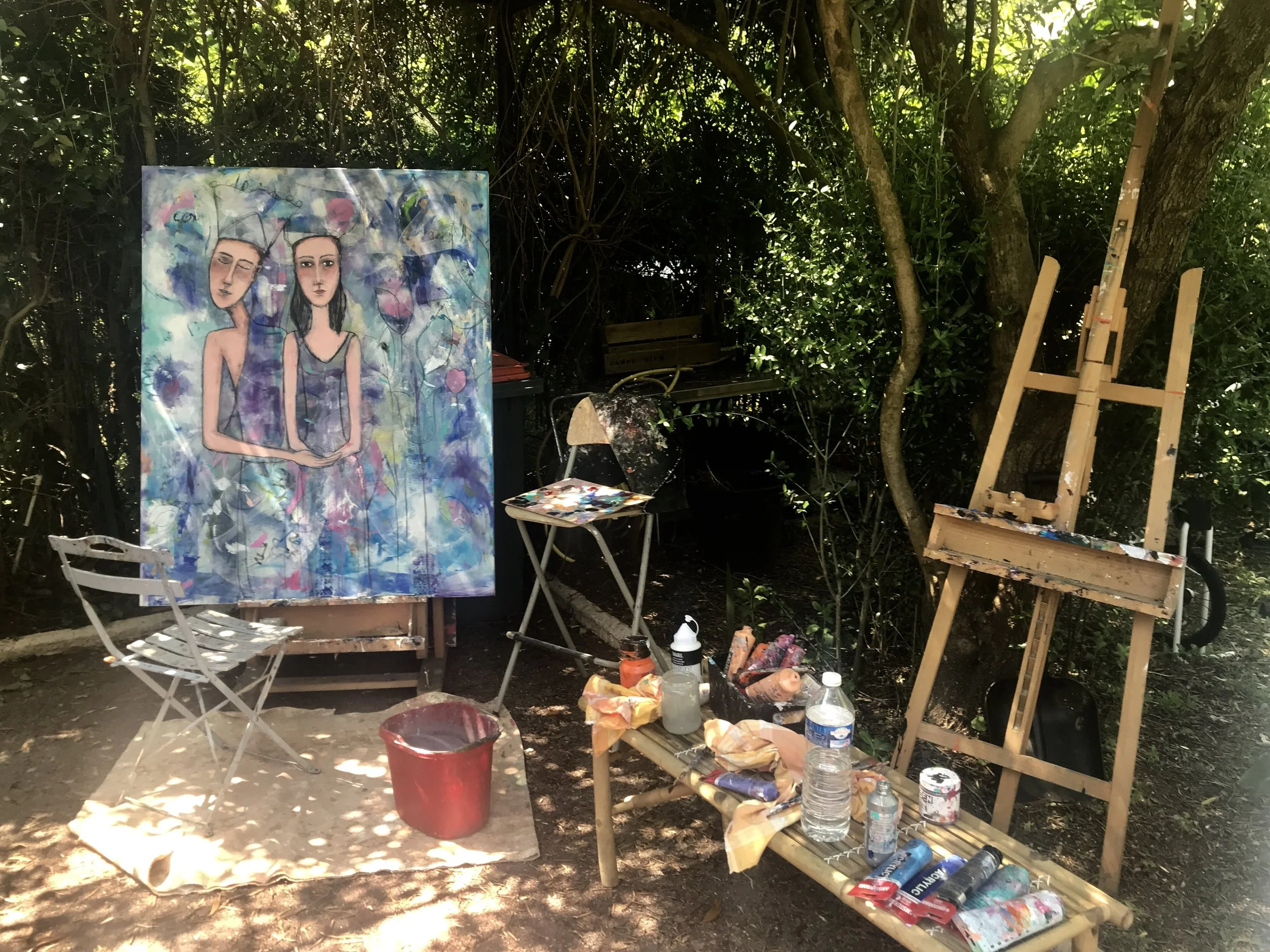 Atelier d’été ombragé.....merveilleux! 