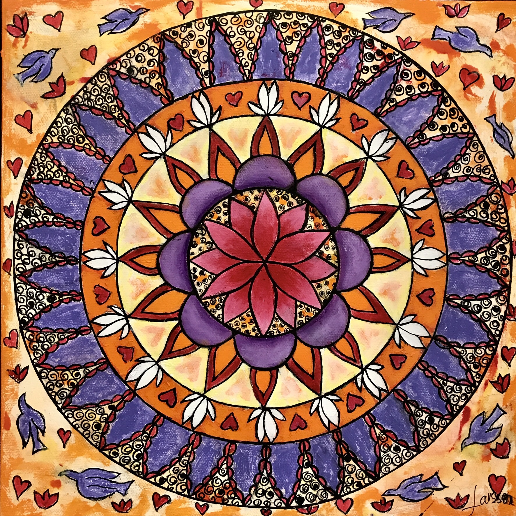 Mandala 30x30 cm