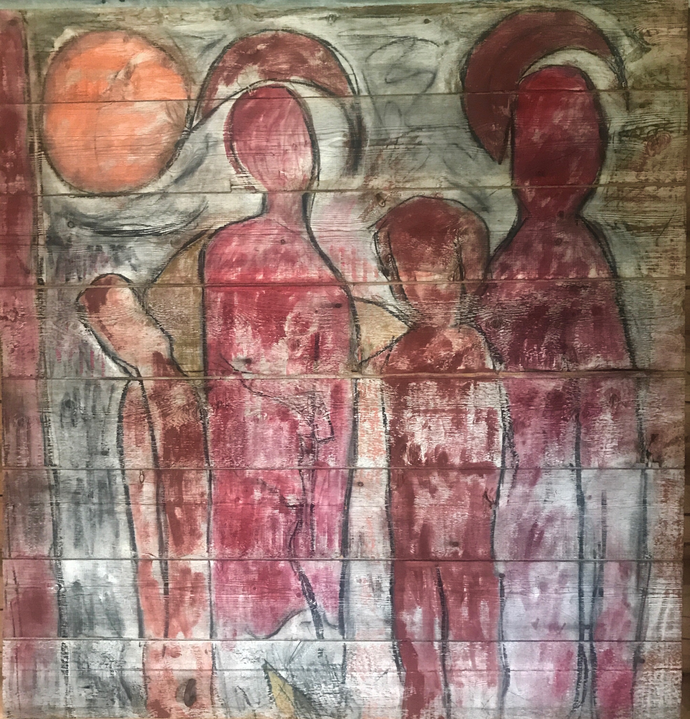 Painting of old wood from Sweden
