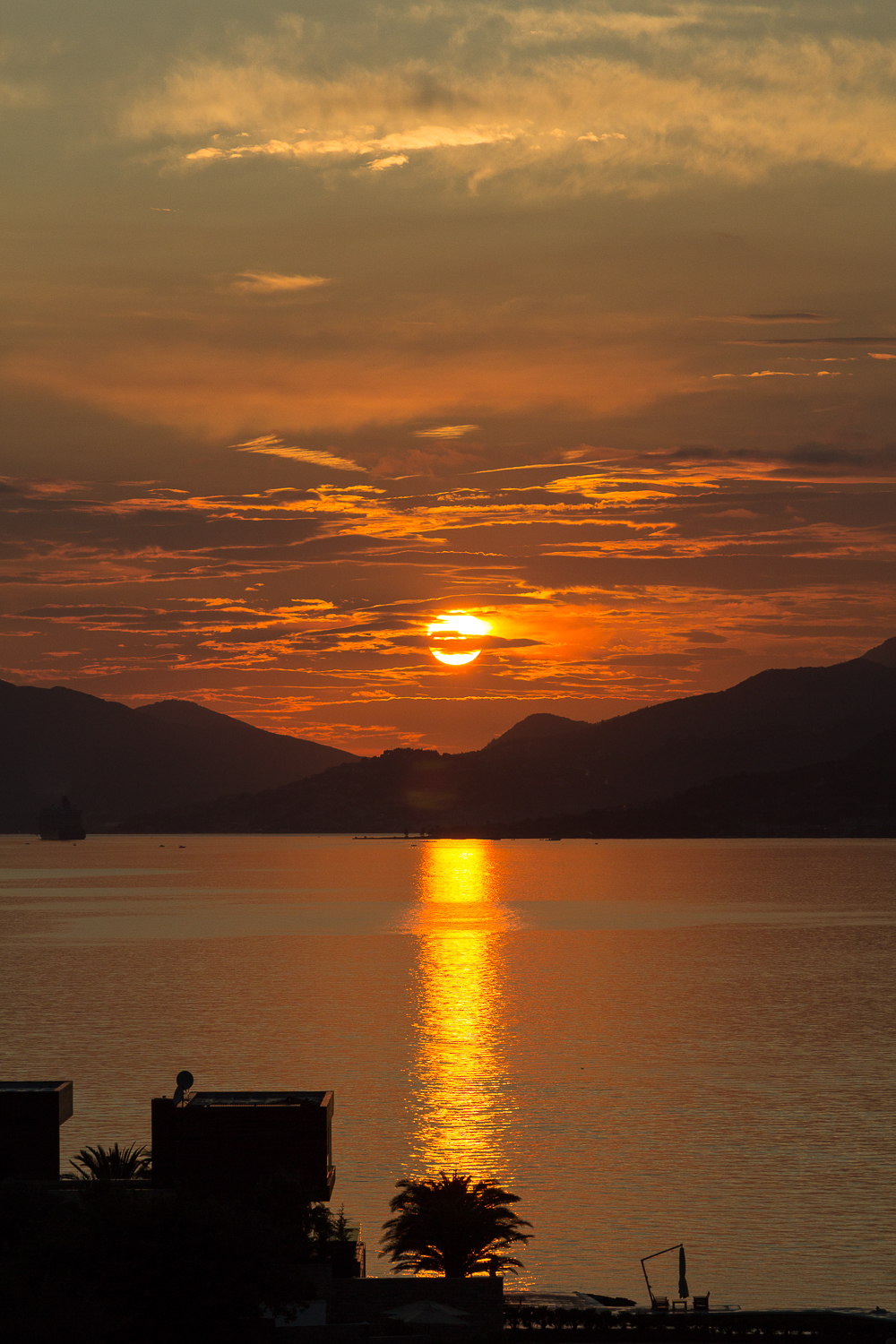 Obvious sunset shot taken from the terrace of the villa