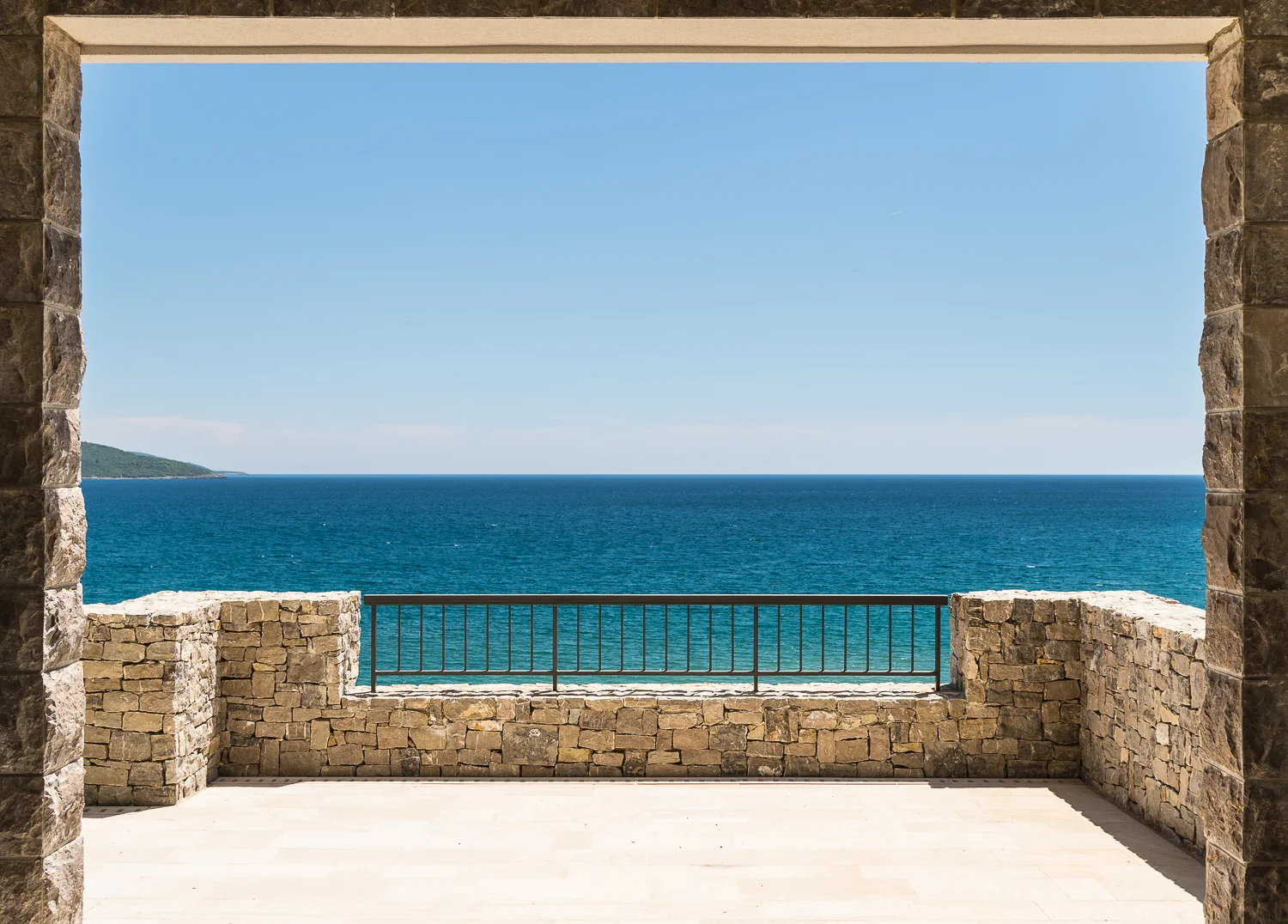 Terrace view over the Adriatic sea