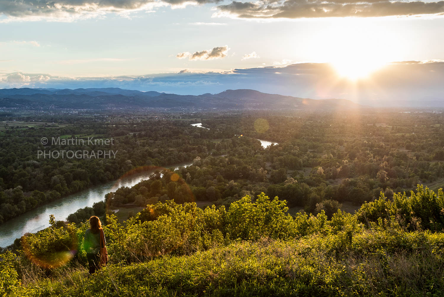 Sava river at sunset, Zagreb county
