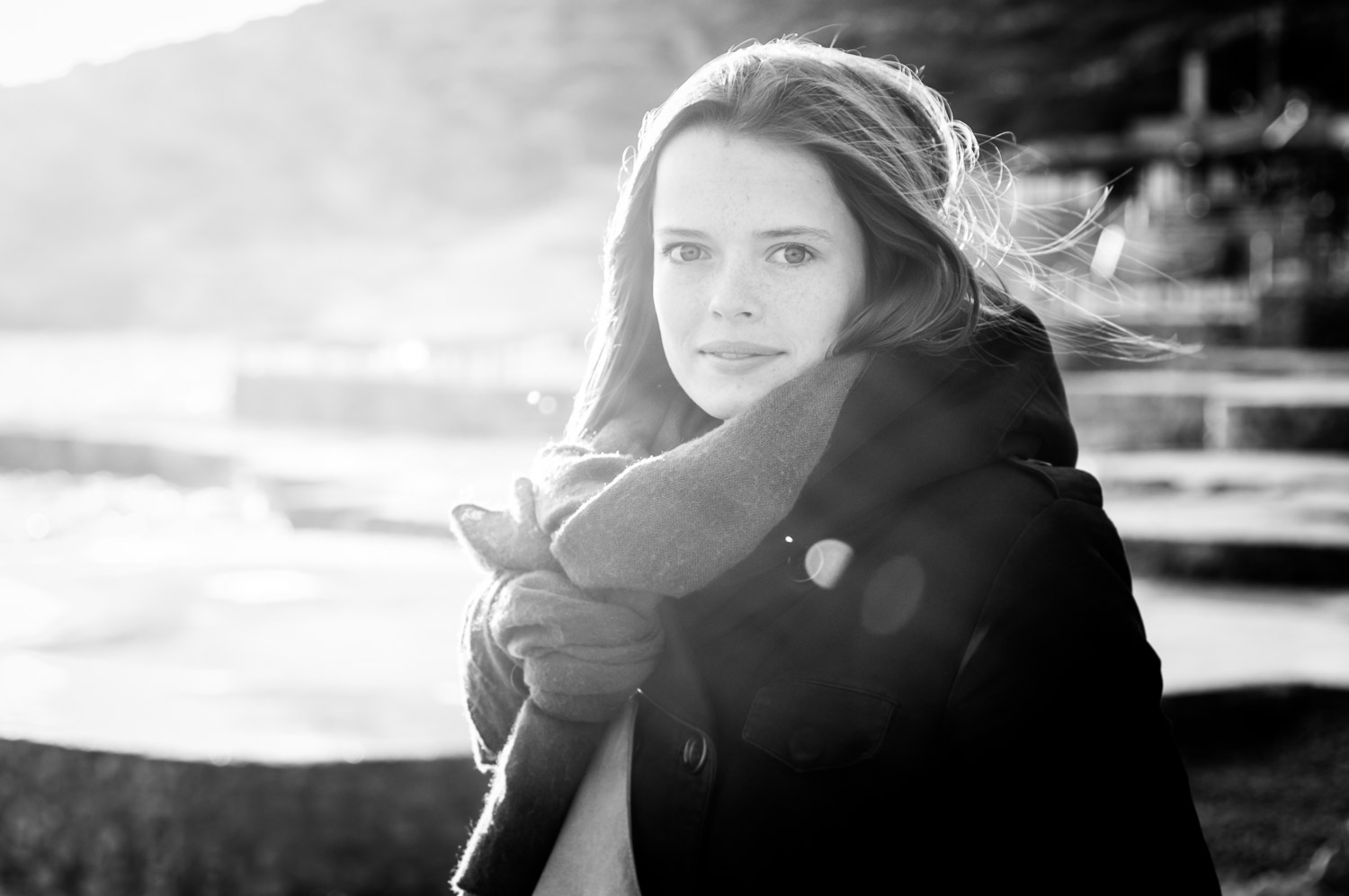 Black&White-Outdoor-Winter-Backlit-Natural-Light-Portrait-Young-French-Woman.jpg