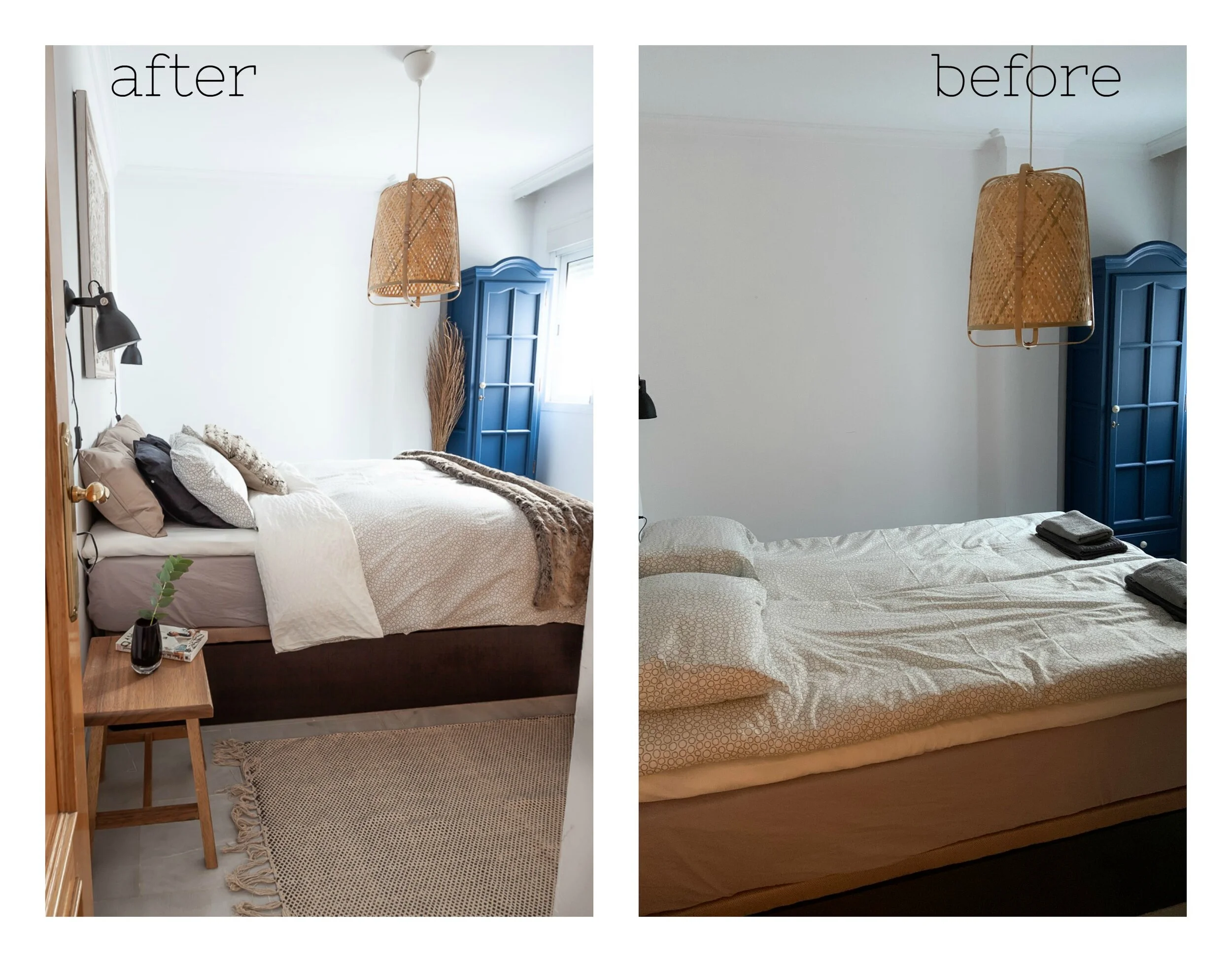 Inviting bedroom means a cosy bed.