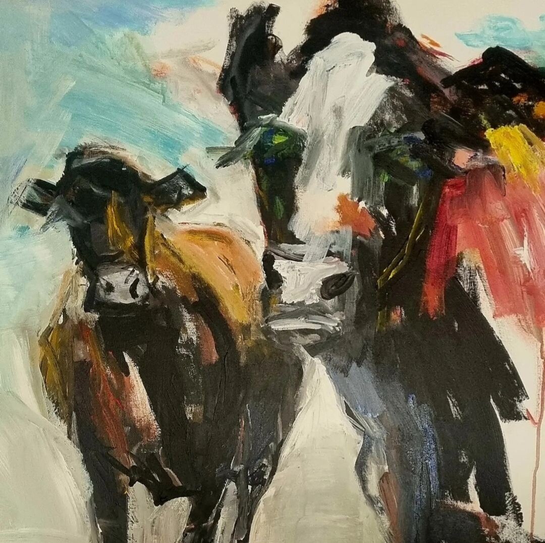 Auf jeden Fall. Acrylic on canvas. 70 x 70