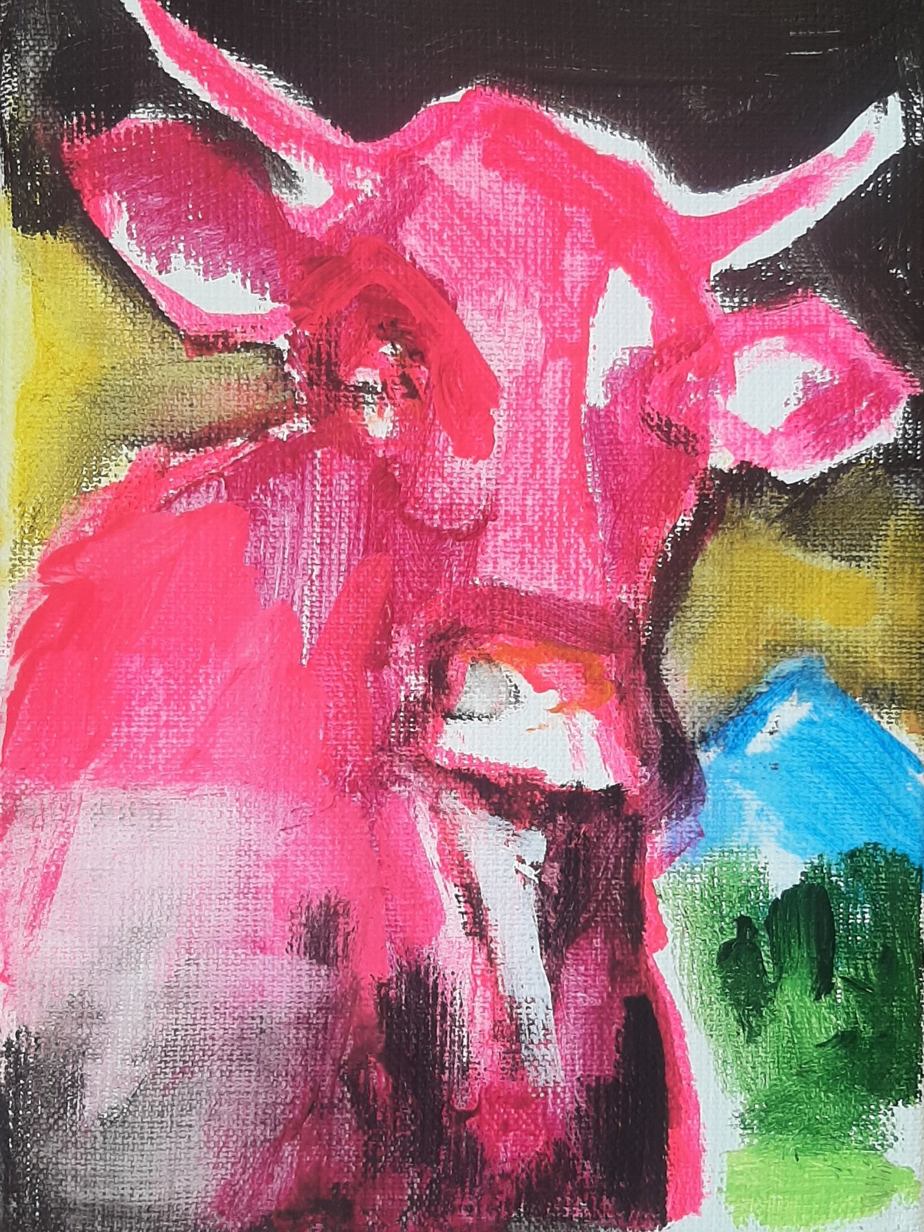 Rosa. Mixed media. SOLDE
