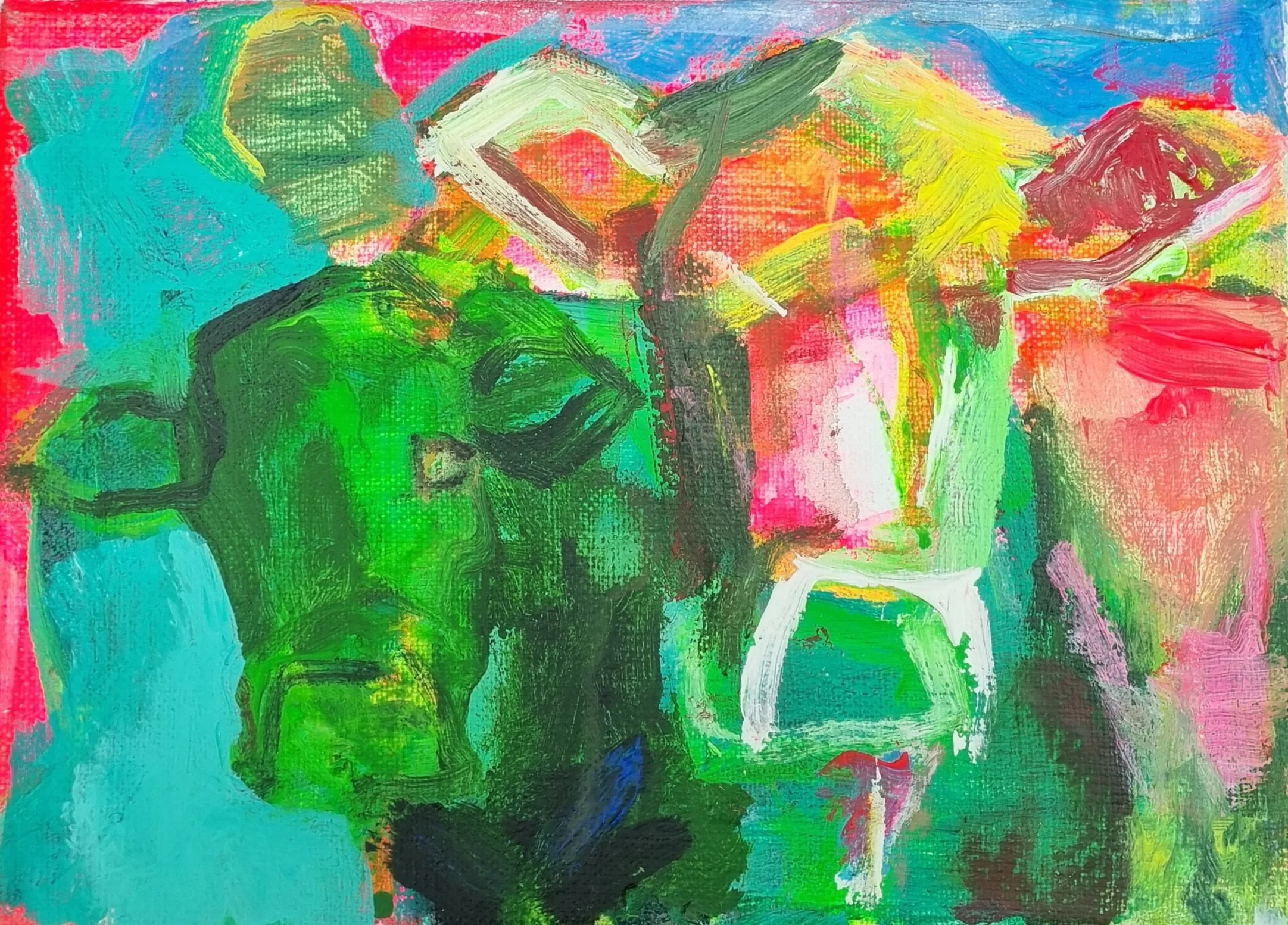 Ete. Acrylics. 14 x 18