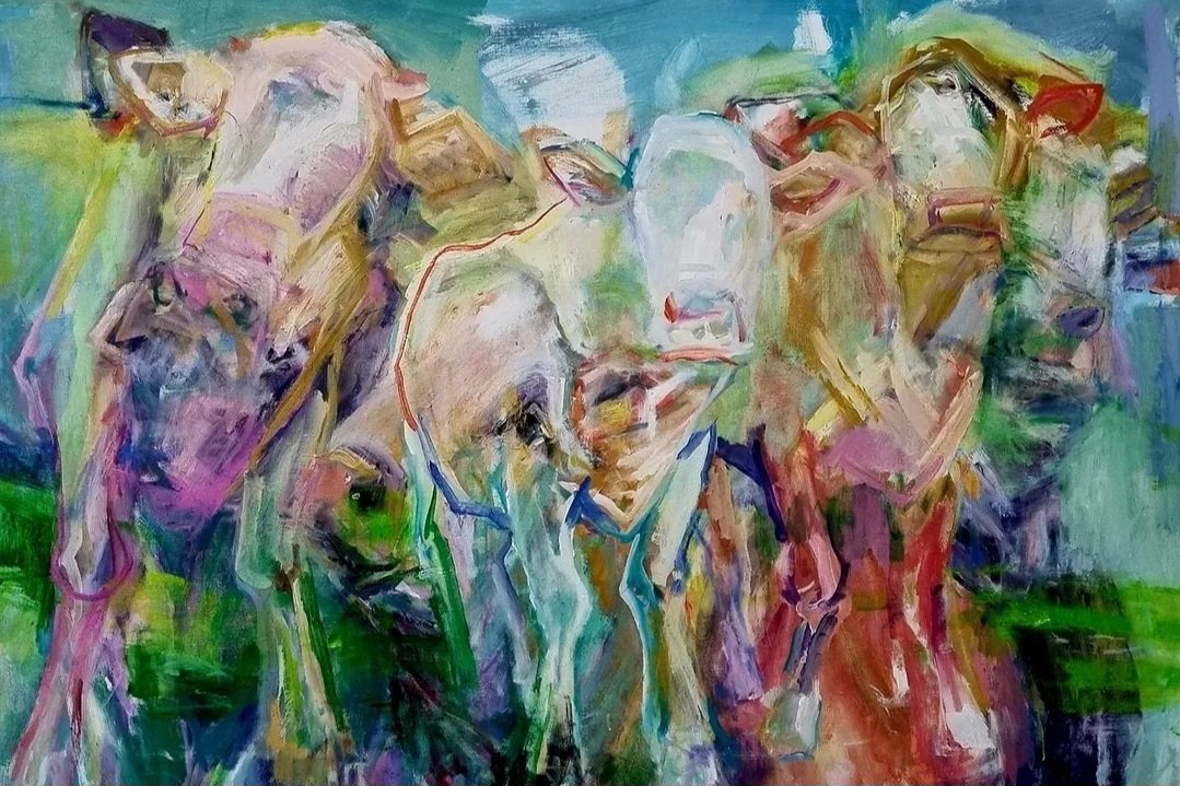 Les trois grâces. Huile.