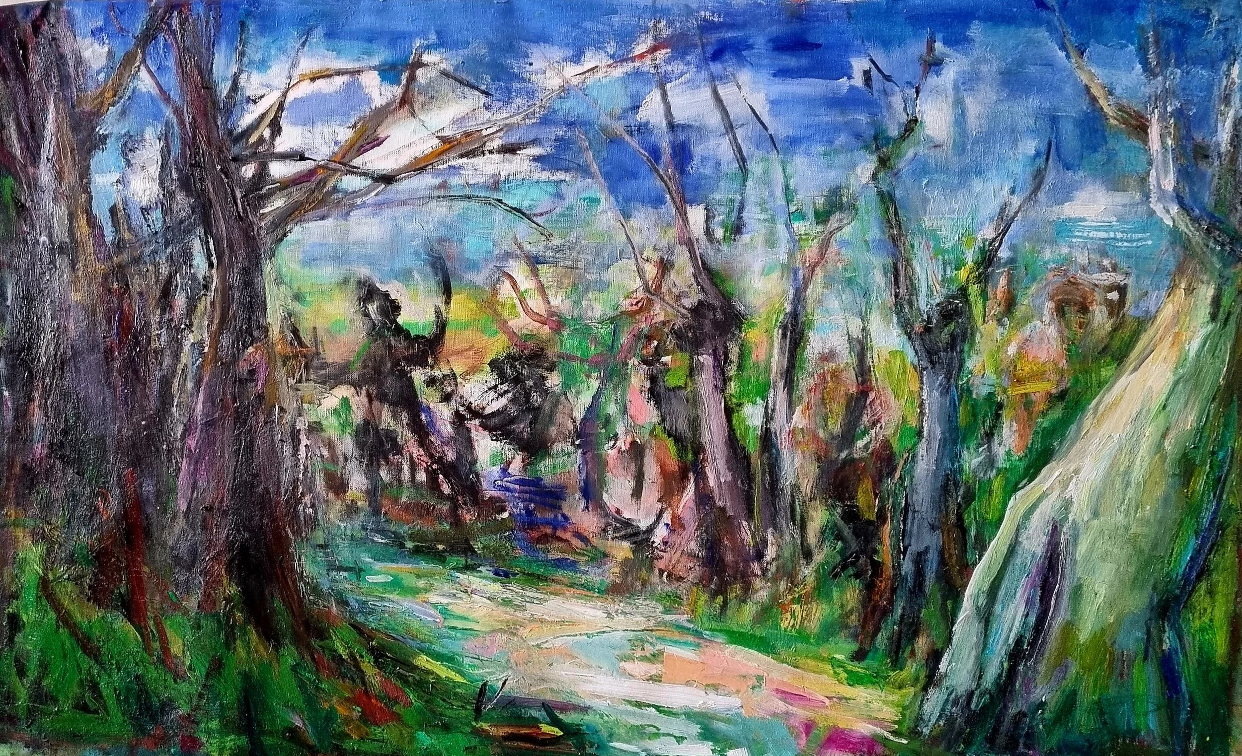 Danse 1 . Huile. 110 x  85