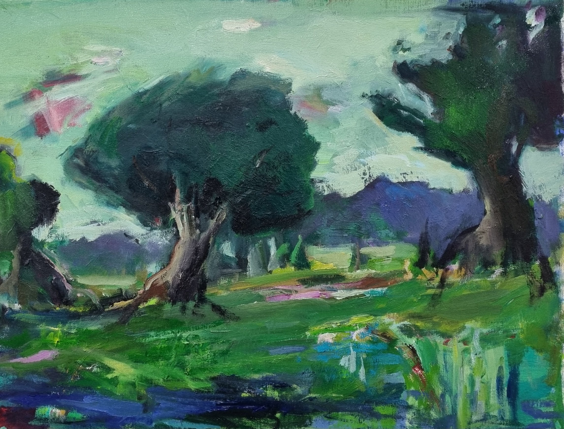Huile. 40 x 60