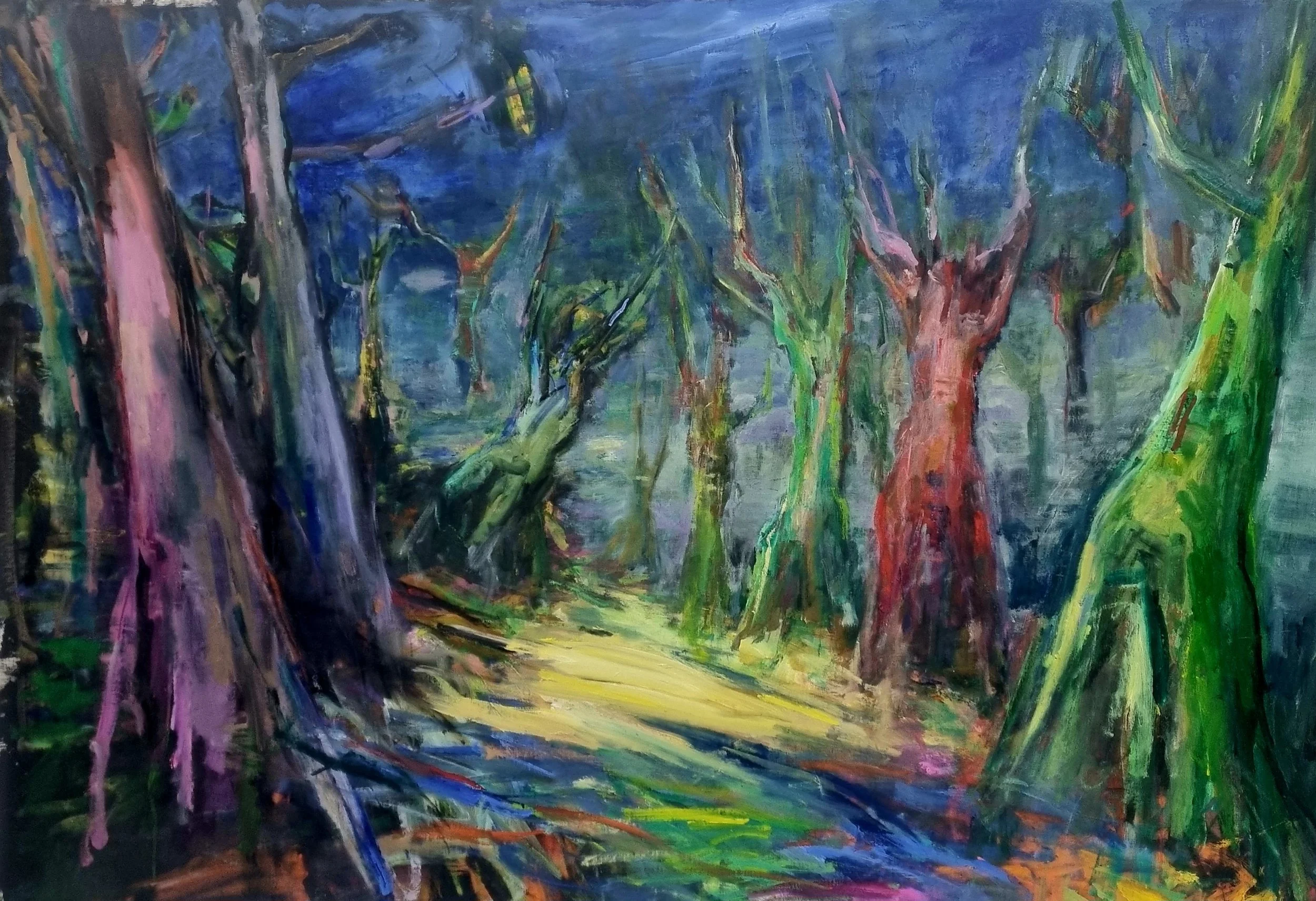 last danse.  huile. 160 x 200
