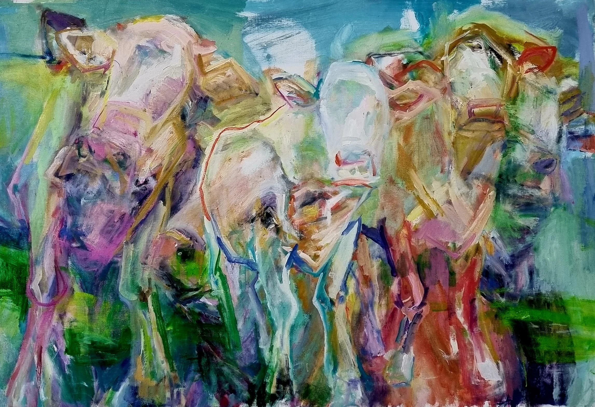 Les trois grâces 1 Huile. 82 x 135