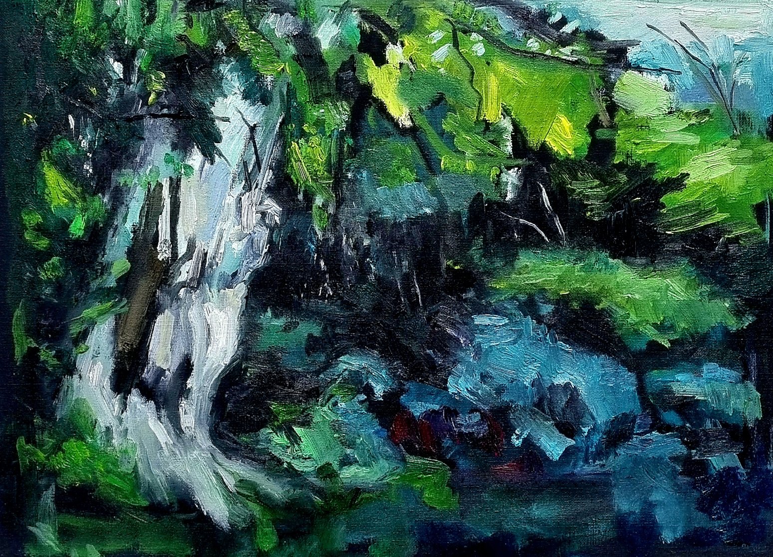 Les géants 1 . Huile. 70 x 90