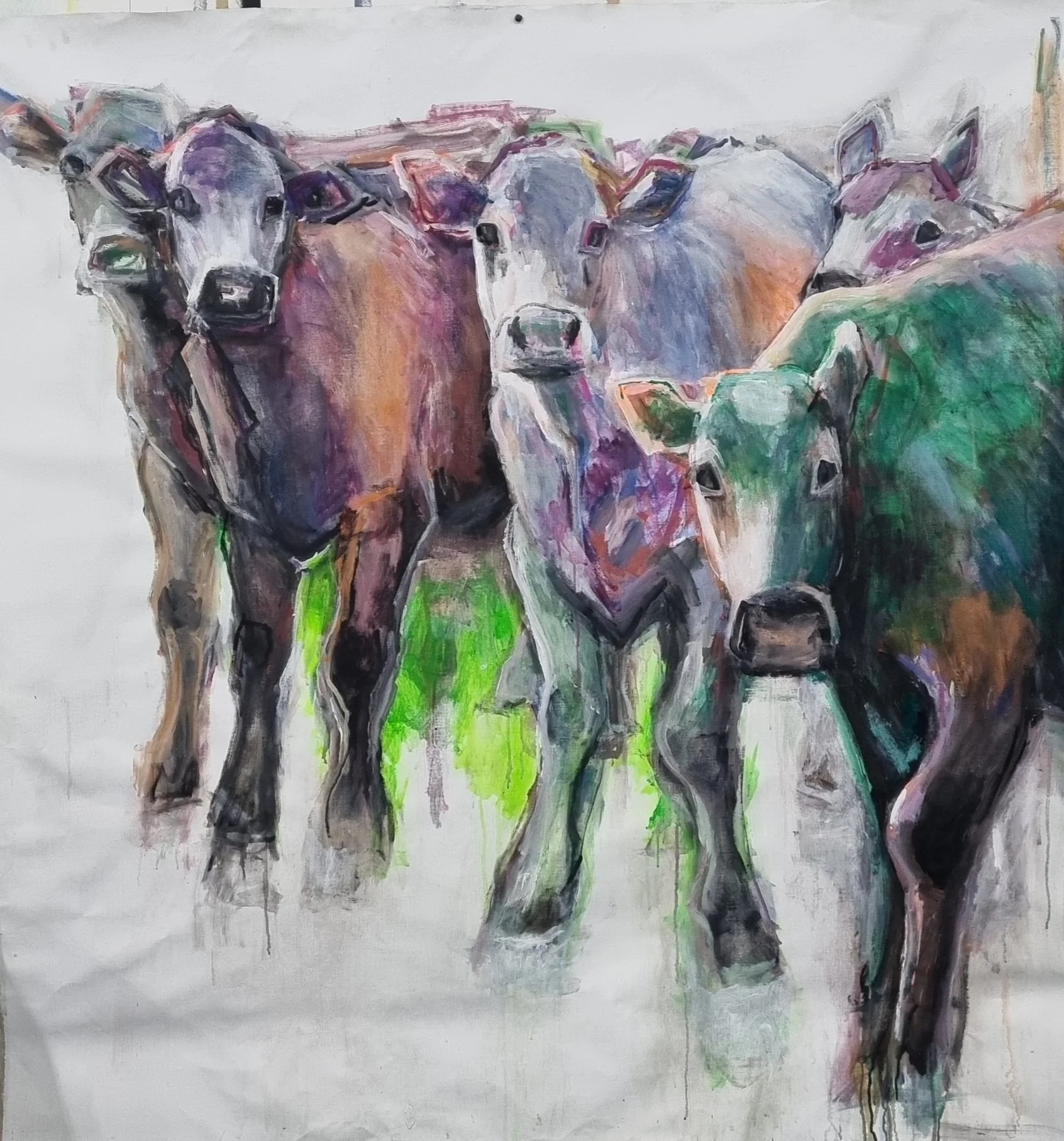 Here we are. Acrylic. 140 x 140