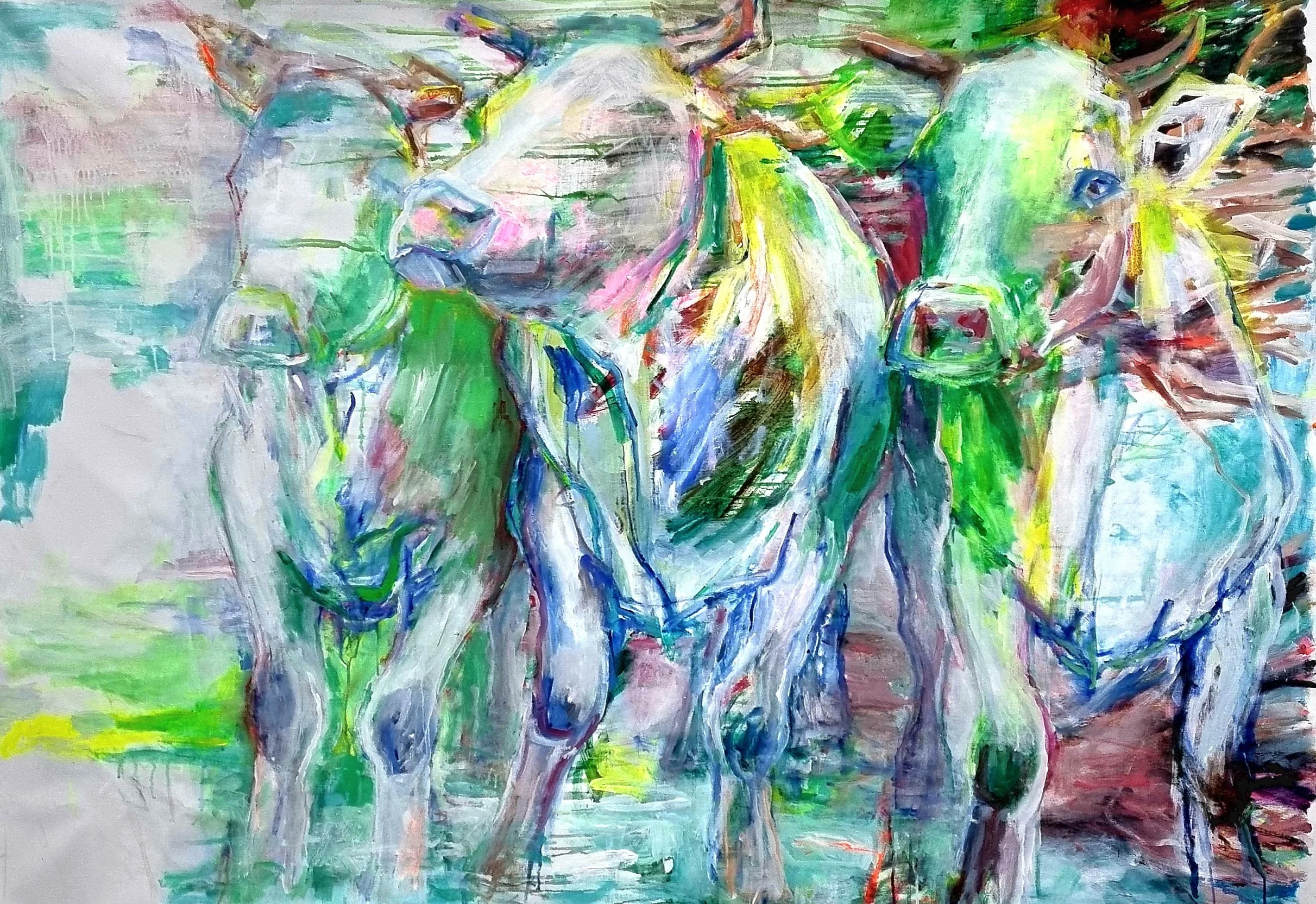 Le trois grâces II. Acrylic. 205 x 140