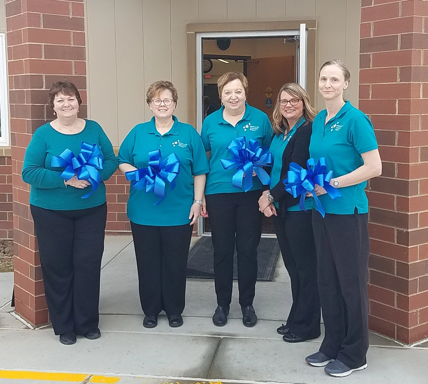 Left to right: Diana Womack-Walters LCSW; Deborah Kellerman RN BSN (program Director); Brenda Epplin RN; Brittany Heisner Unit Clerk; Laura Herzog LCPC