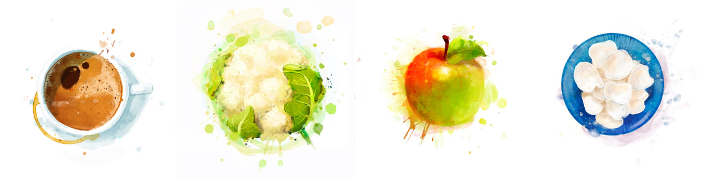 Roland MacDonald food and drink illustrations
