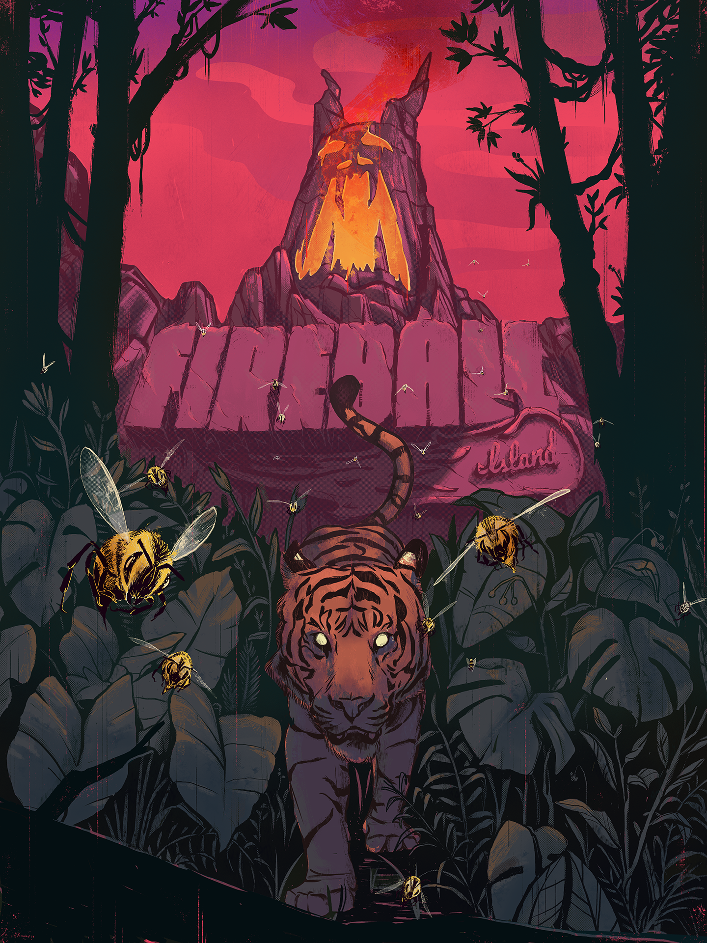 Fireball Island - Heather Vaughan Print