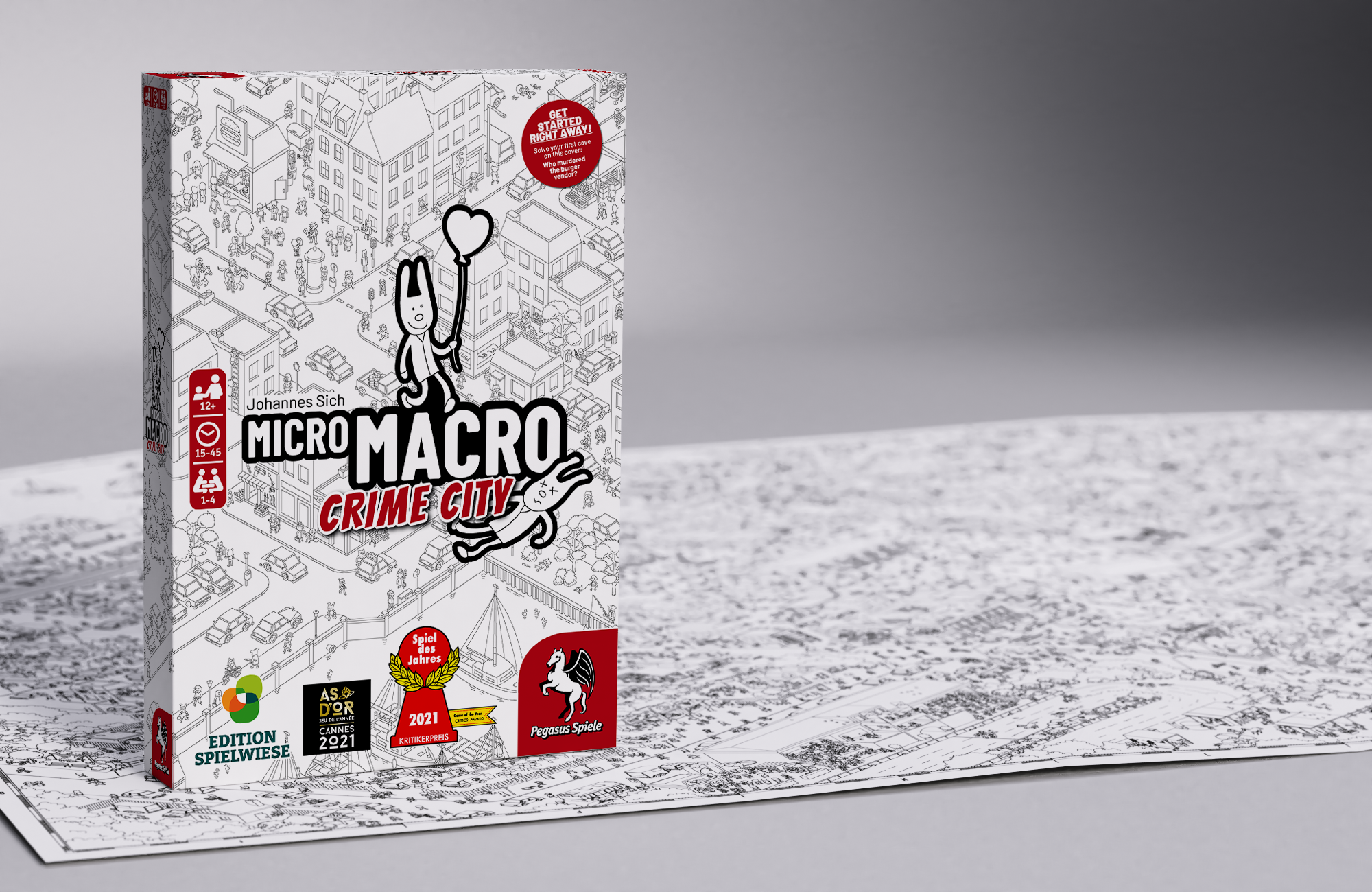 Micro Macro Board Game Art - The Perfectly Staged Crime - Interview with Johannes Sich