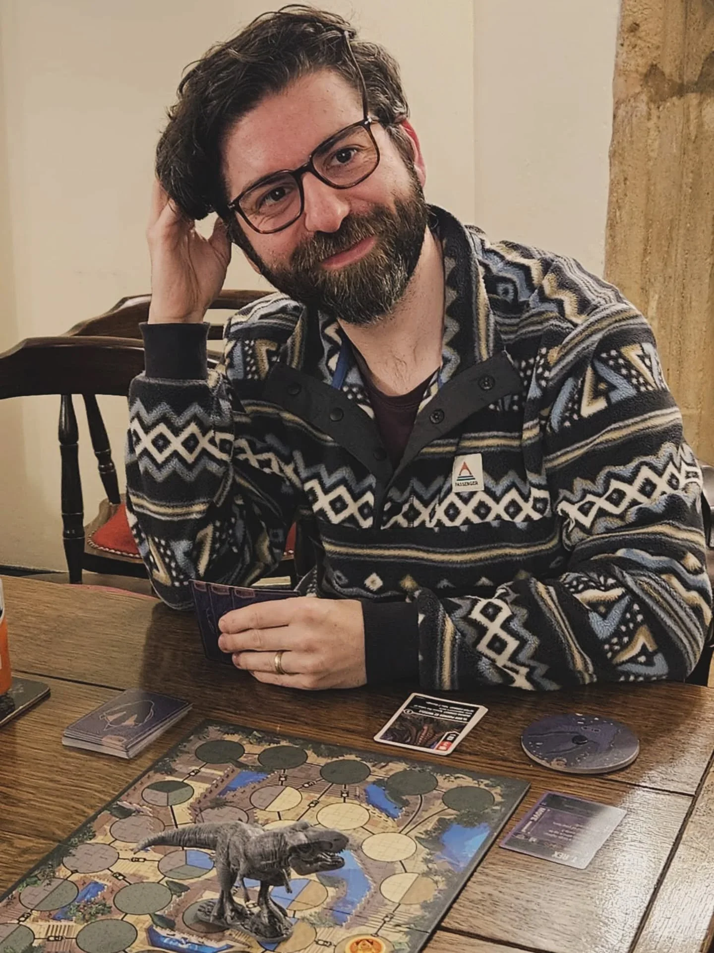 Oh hey. I played in an Unmatched Tournament recently where I was the T-Rex from Jurassic Park. I felt pretty invincible, then Harry Houdini danced around with his magical ways and kicked the shit out of me. The end.