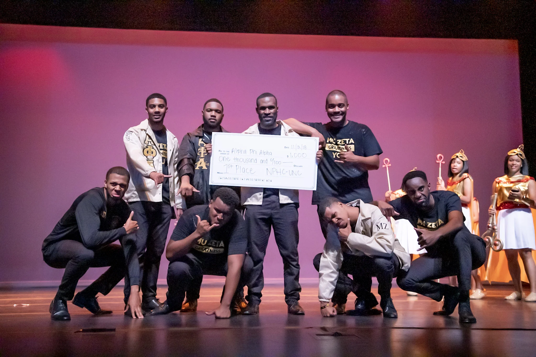 The Mu Zeta Alphas WIN 2018 UNC NPHC Step Show! (Video)