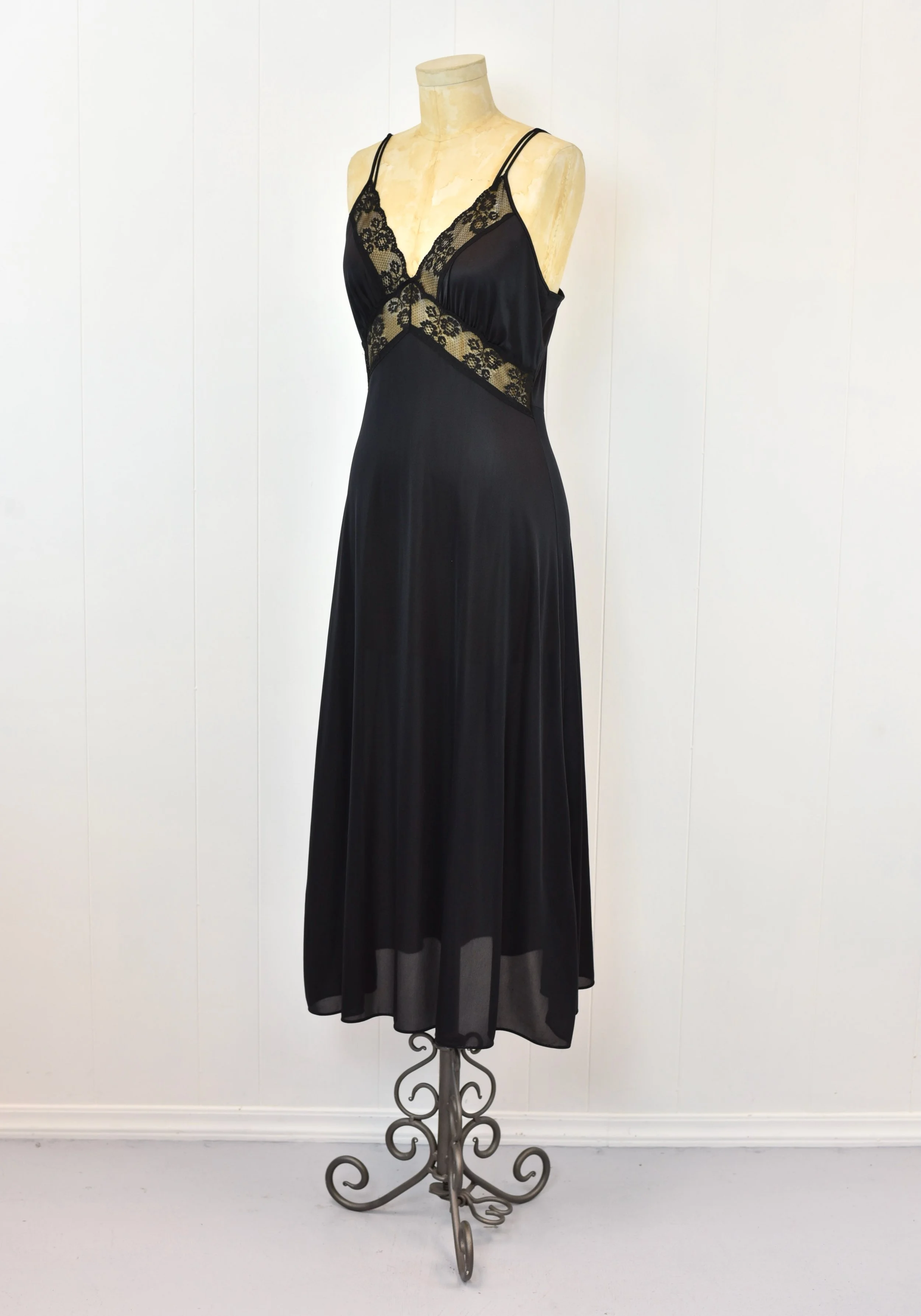 long sleeve black shirt dress Anais Long Sleeve Silk Shirt Dress in Black L/XL