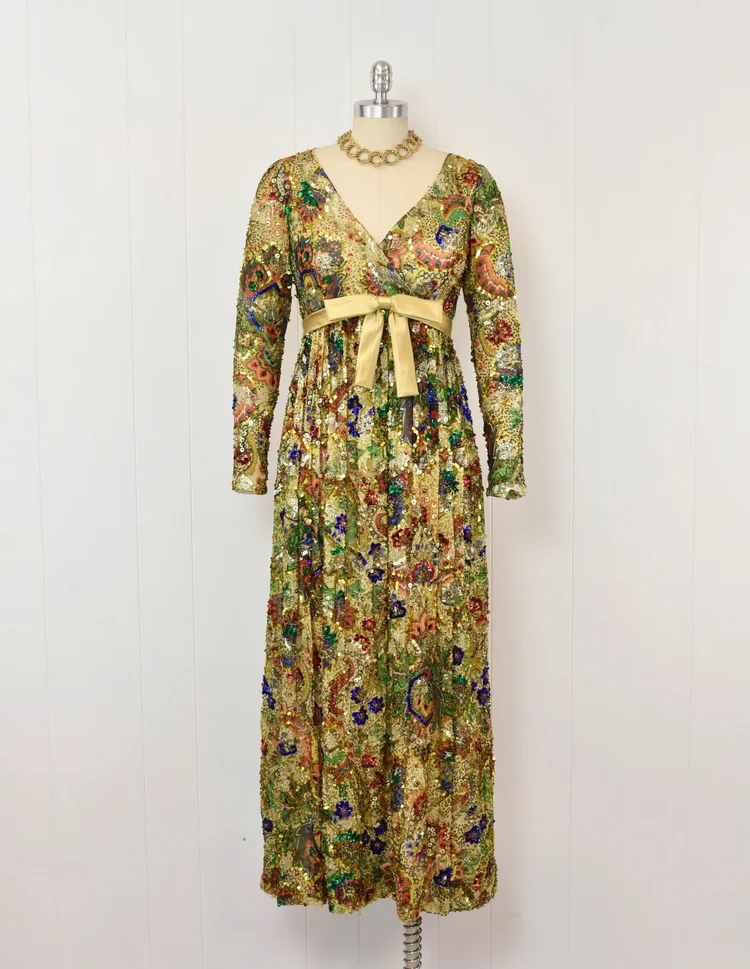 strapless open back dress Foral Print V-neck Maxi Dress main image 1