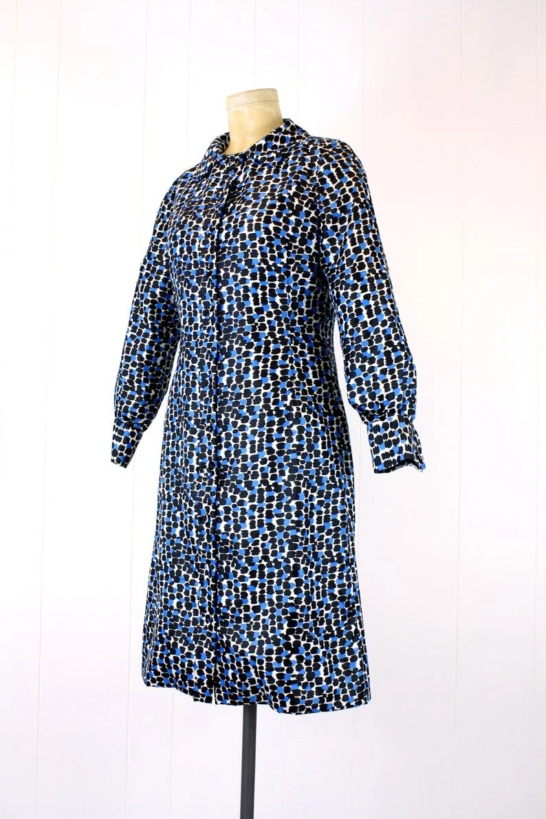 1960s Abercrombie & Fitch Shirt Dress Canned Ham Vintage 1960s Abercrombie & Fitch Shirt Dress Canned Ham Vintage
