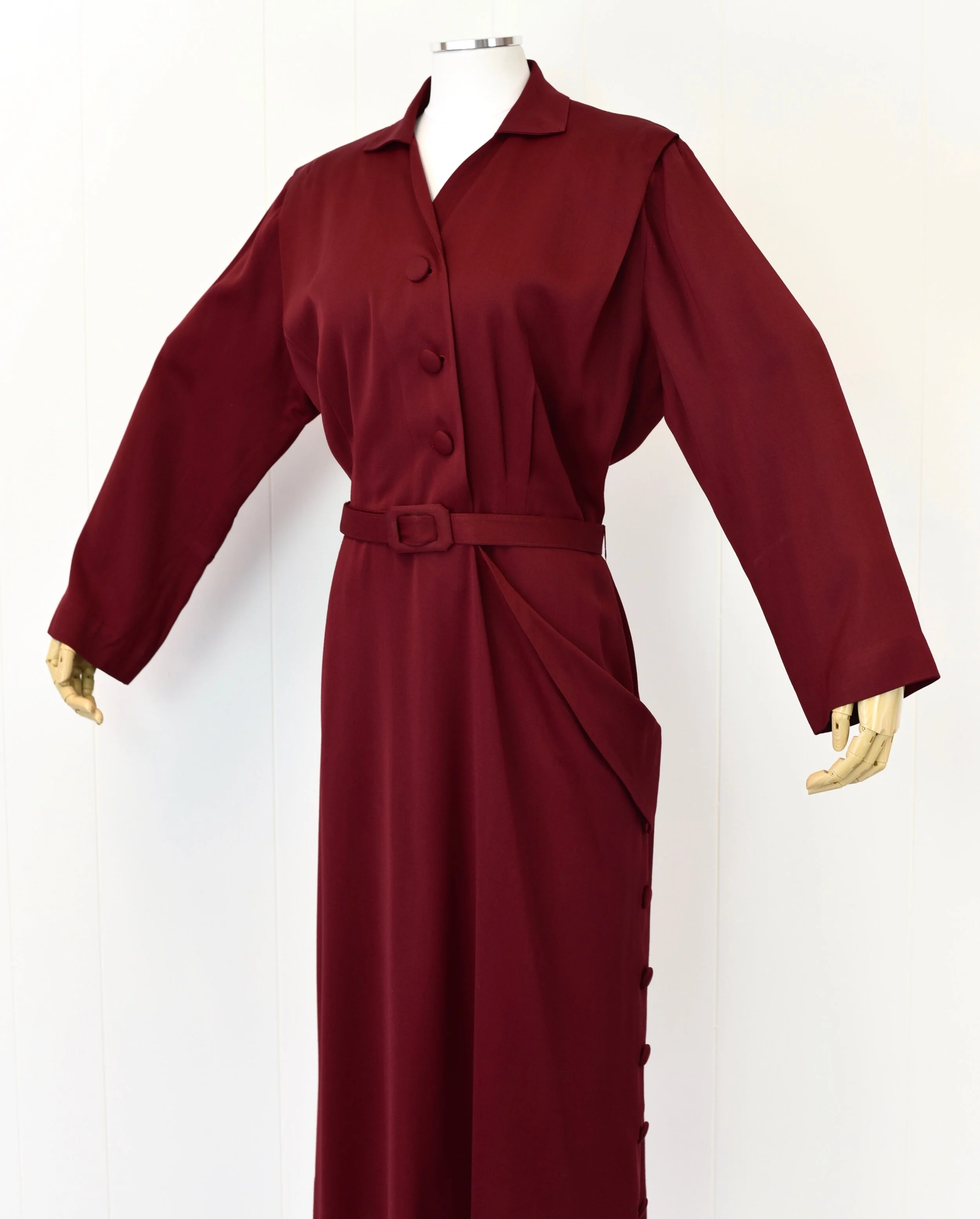 chinese dress ladies 1940's Wrap Dress PDF Sewing Pattern