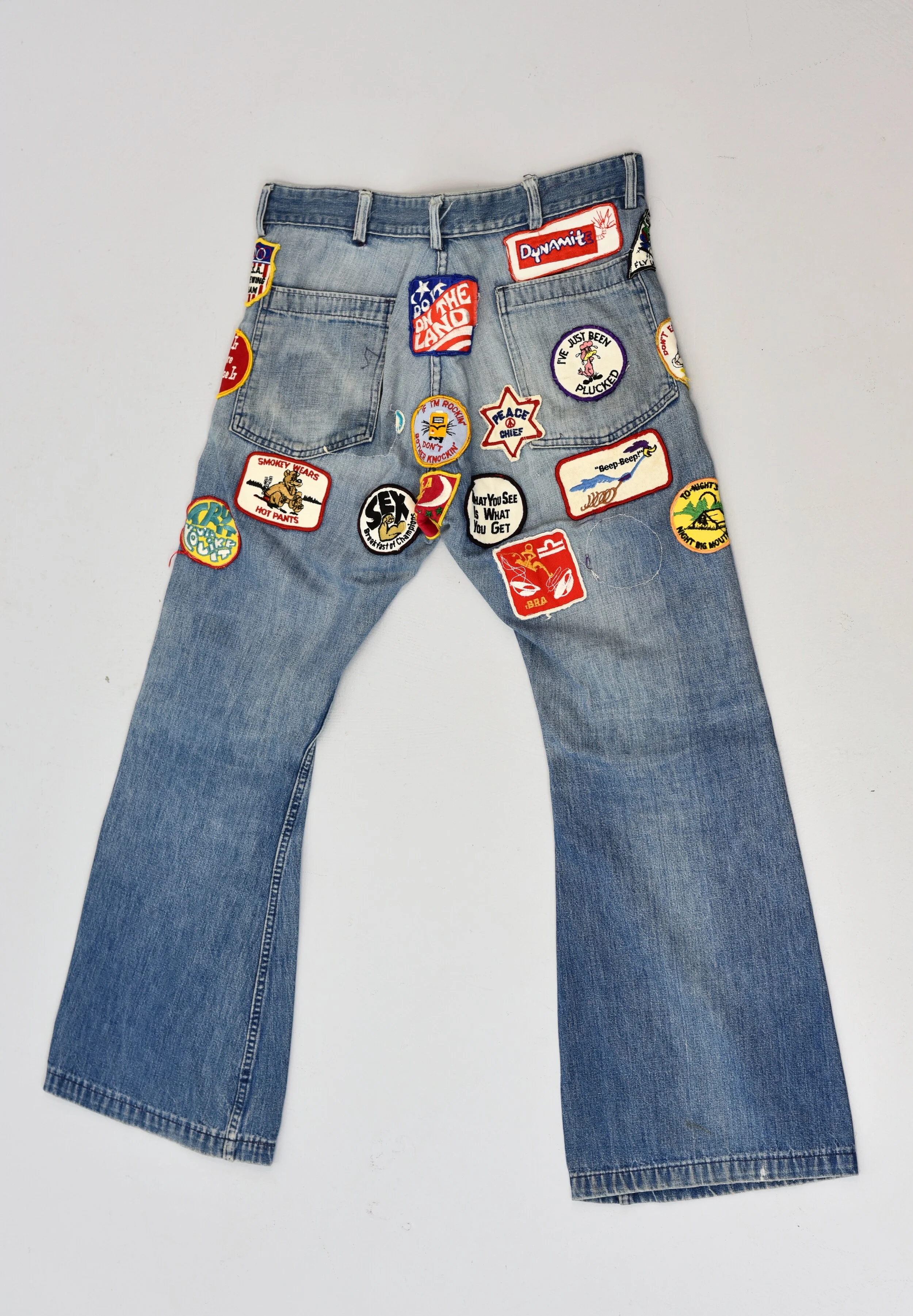 1970s Seafarer Denim Bell Bottoms with 
