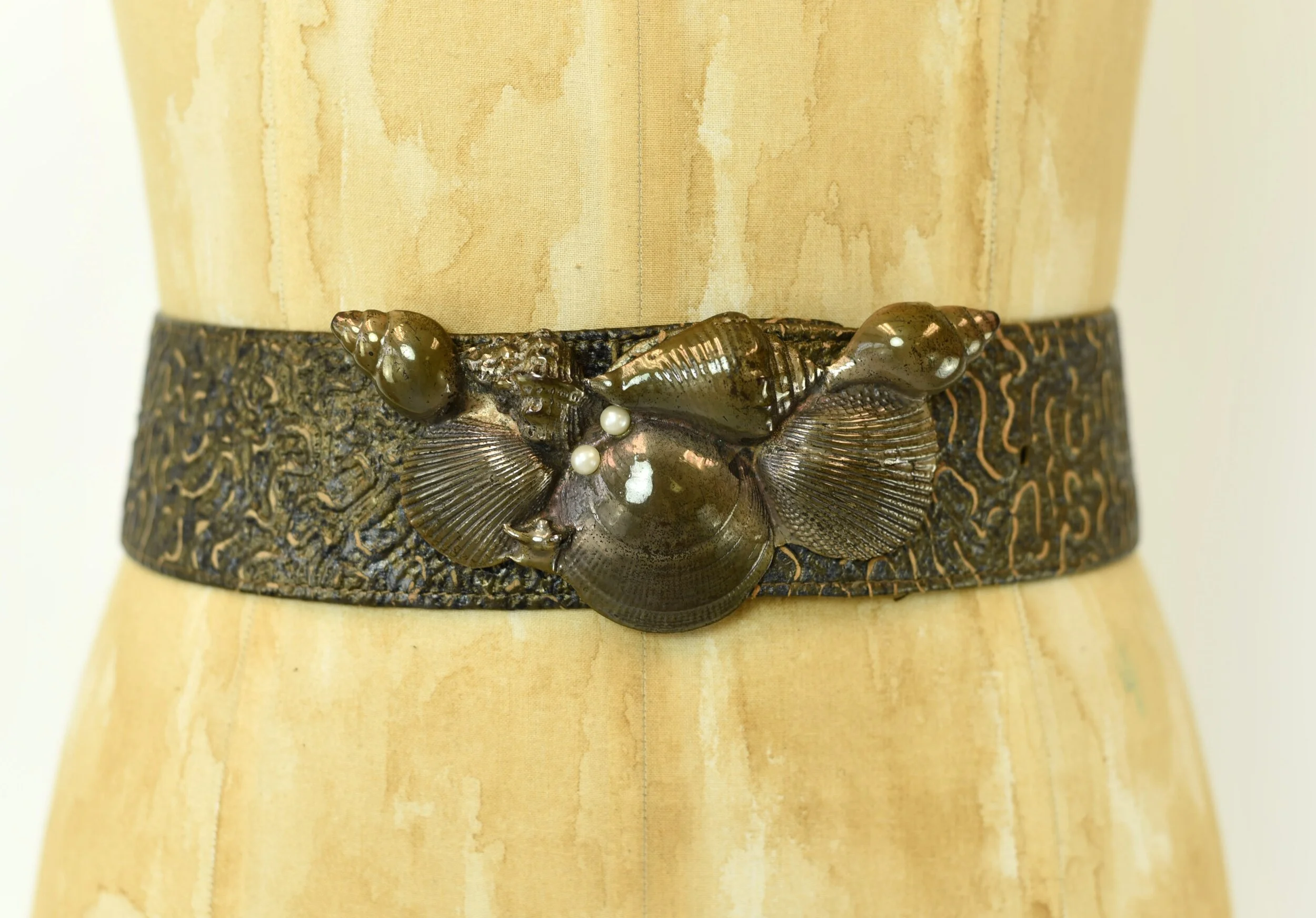1980\'s Brass Statement Belt 80s+black+suede+belt4.jpg?  main image 4